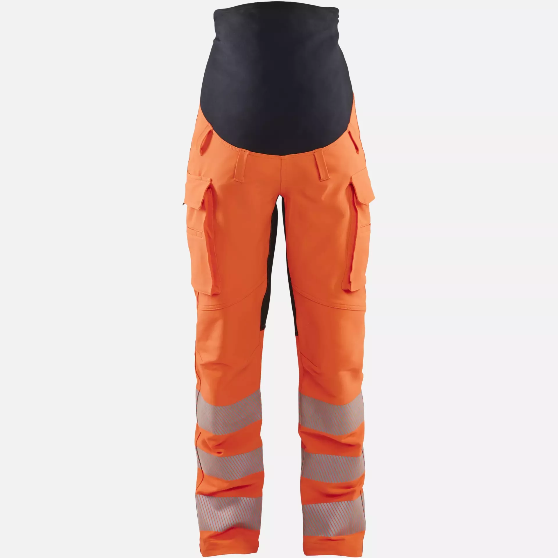 Blaklader 710016425399, High Vis 4-Way Stretch Maternity Trousers, Orange/Black, image 1