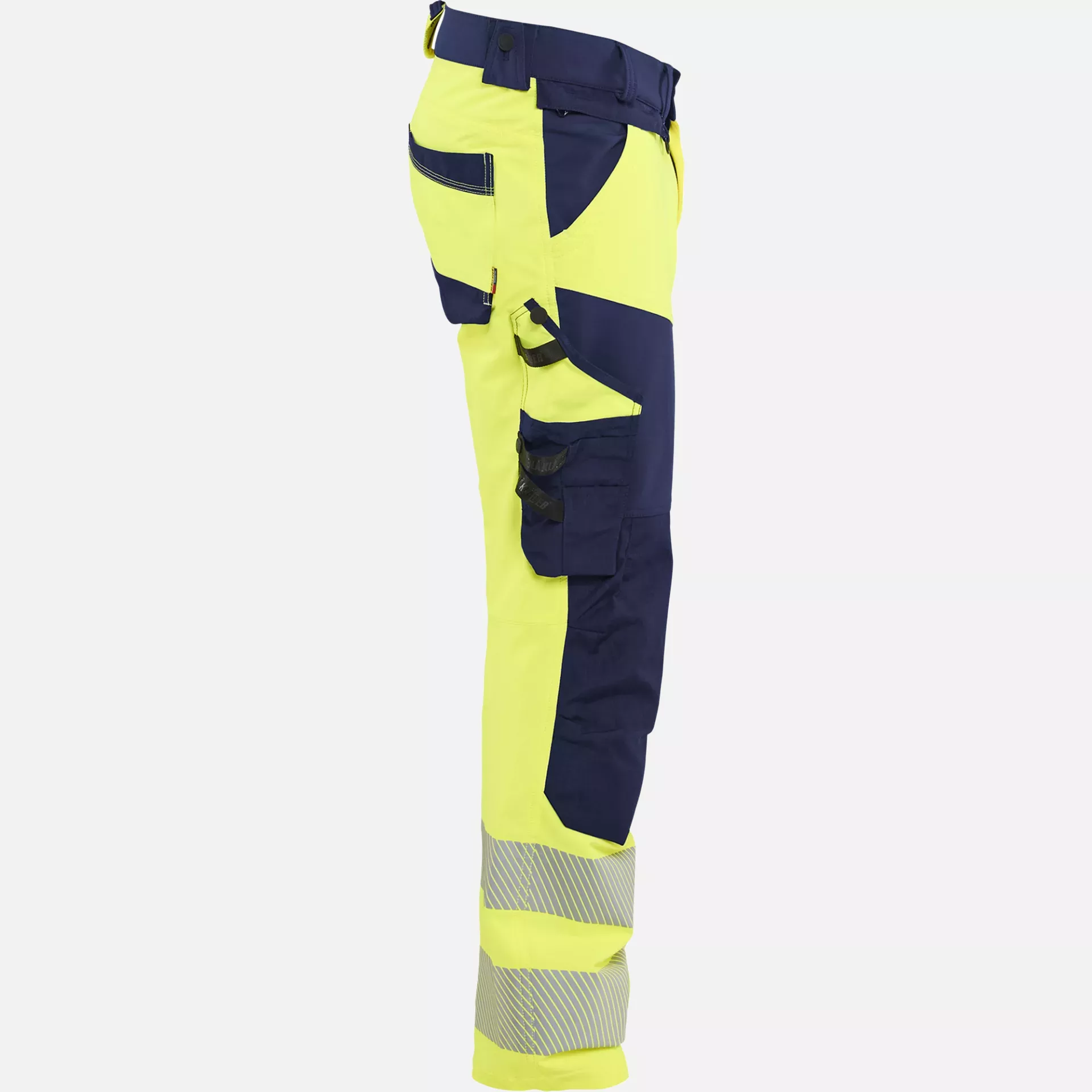 Blaklader 112416483389, Hi-Vis Work Trousers 4-Way Stretch, Hi-Vis Yellow/Navy Blue, image 2