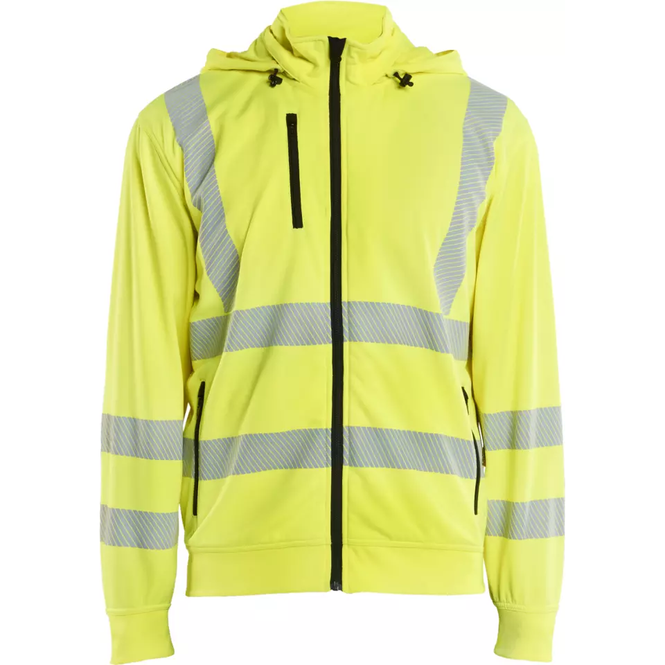 Blaklader 357325383300, High Vis Sweatshirt mit abnehmbarer Kapuze, Gelb