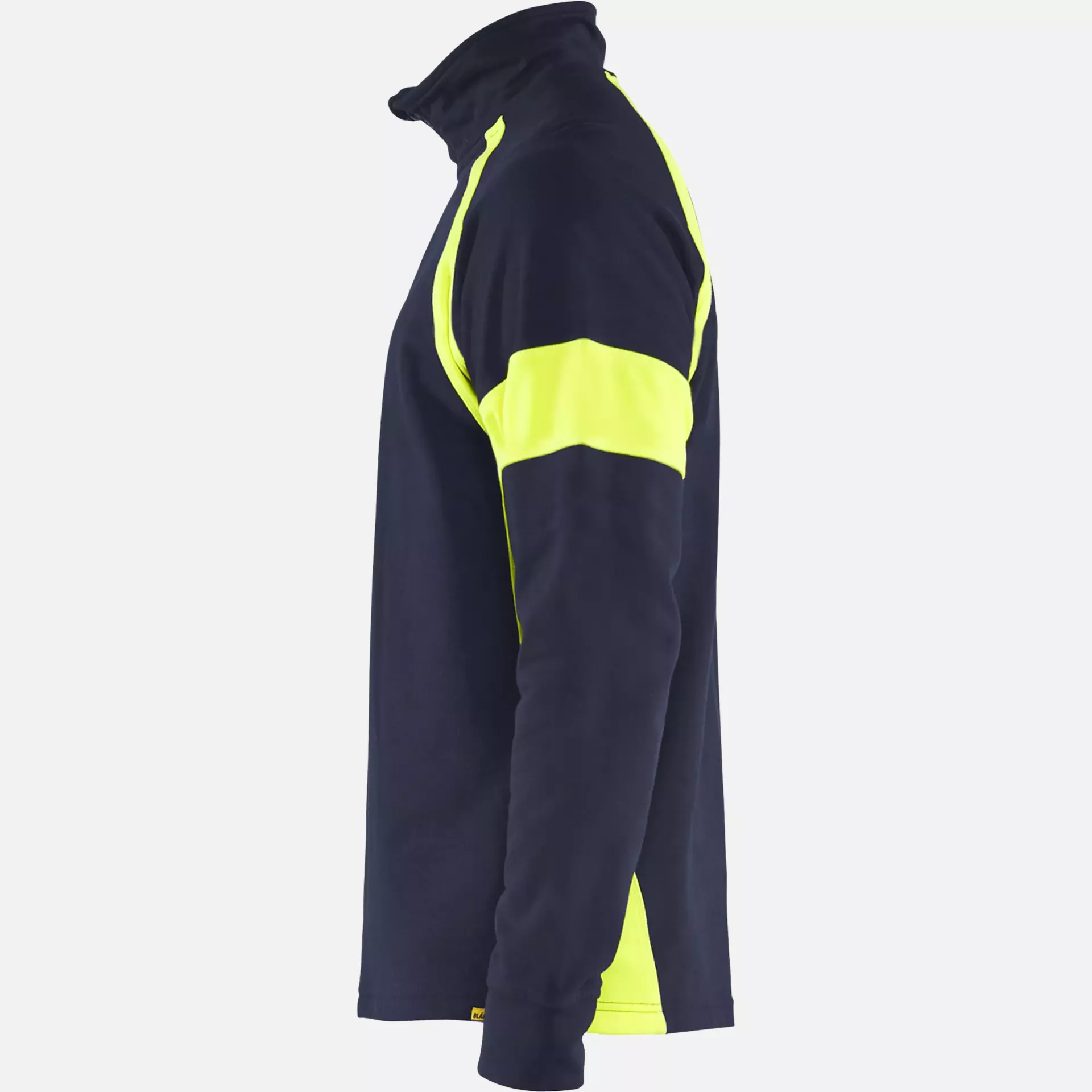 Blaklader 355011588933, Sweatshirt with High Vis Inserts, Navy/ Yellow, image 3