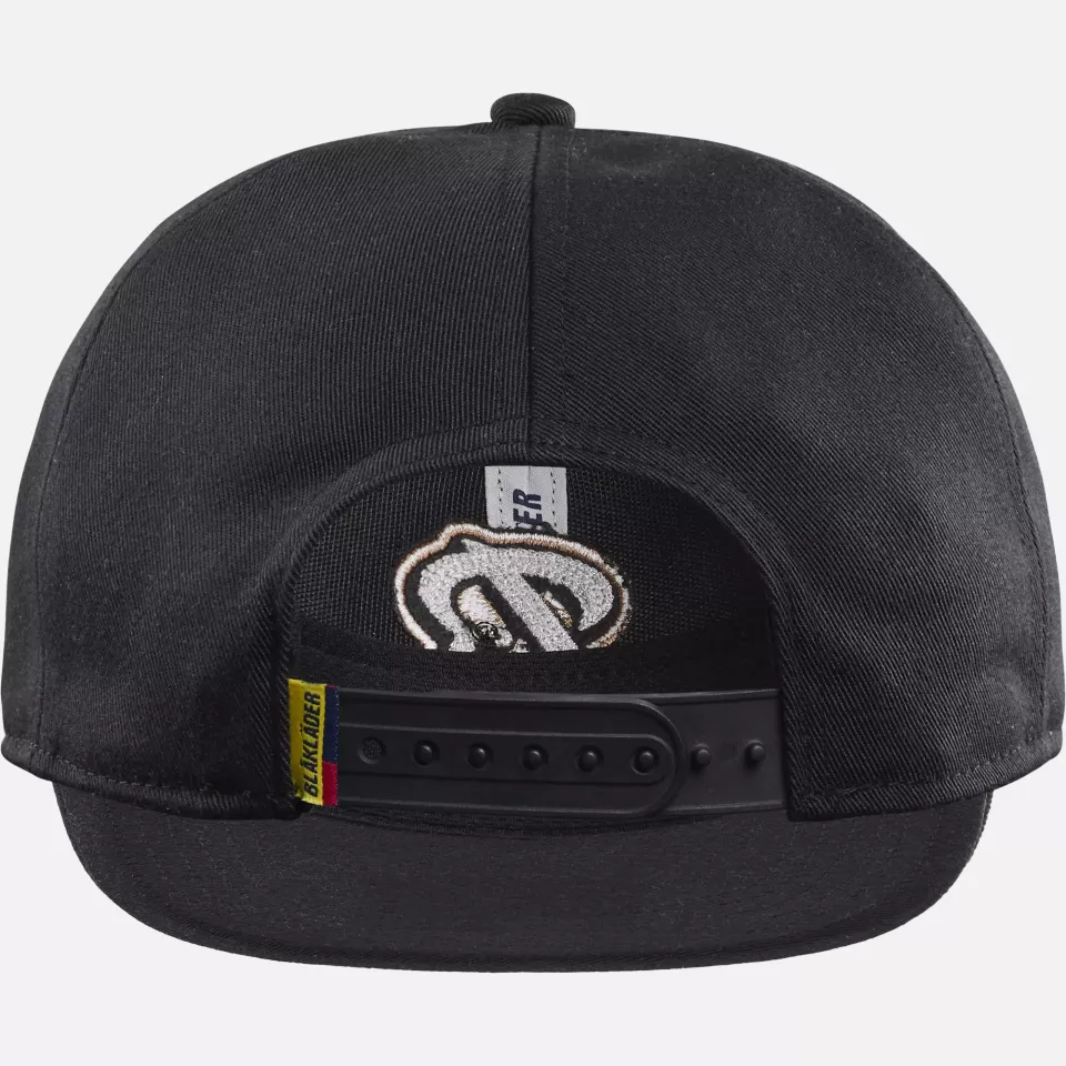 Blaklader 923311069900, Kids Flatbrim Cap, Black, image 4, gallery thumbnail