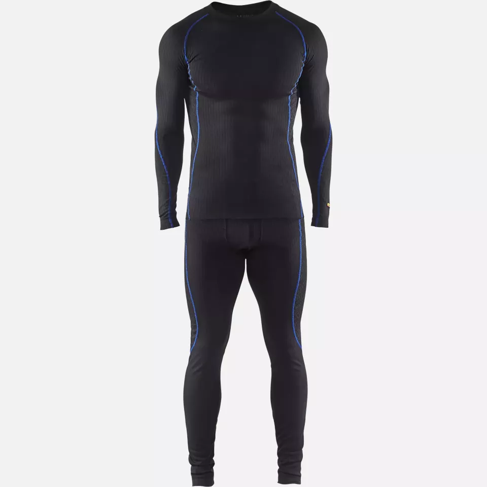 Blaklader 681017079985, LIGHT Underwear Set, Black/Cornflower Blue, image 7, gallery thumbnail