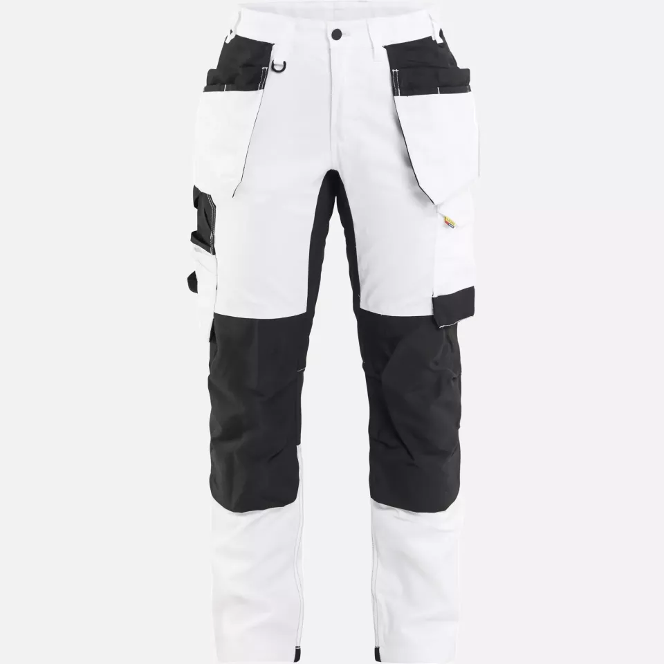 Blaklader 723218321099, Ladies Stretch Painter Trousers, White/Black, image 1, gallery thumbnail