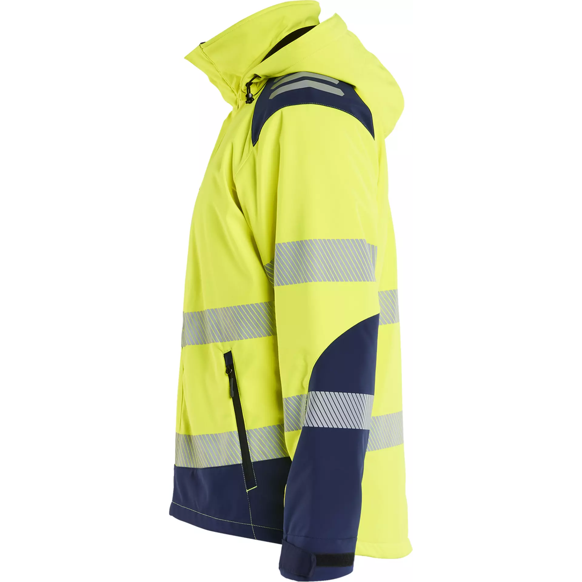 Blaklader 440025133389, High Vis Lined Lightweight Softshell Winter Jacket, Yellow/Navy, image 3