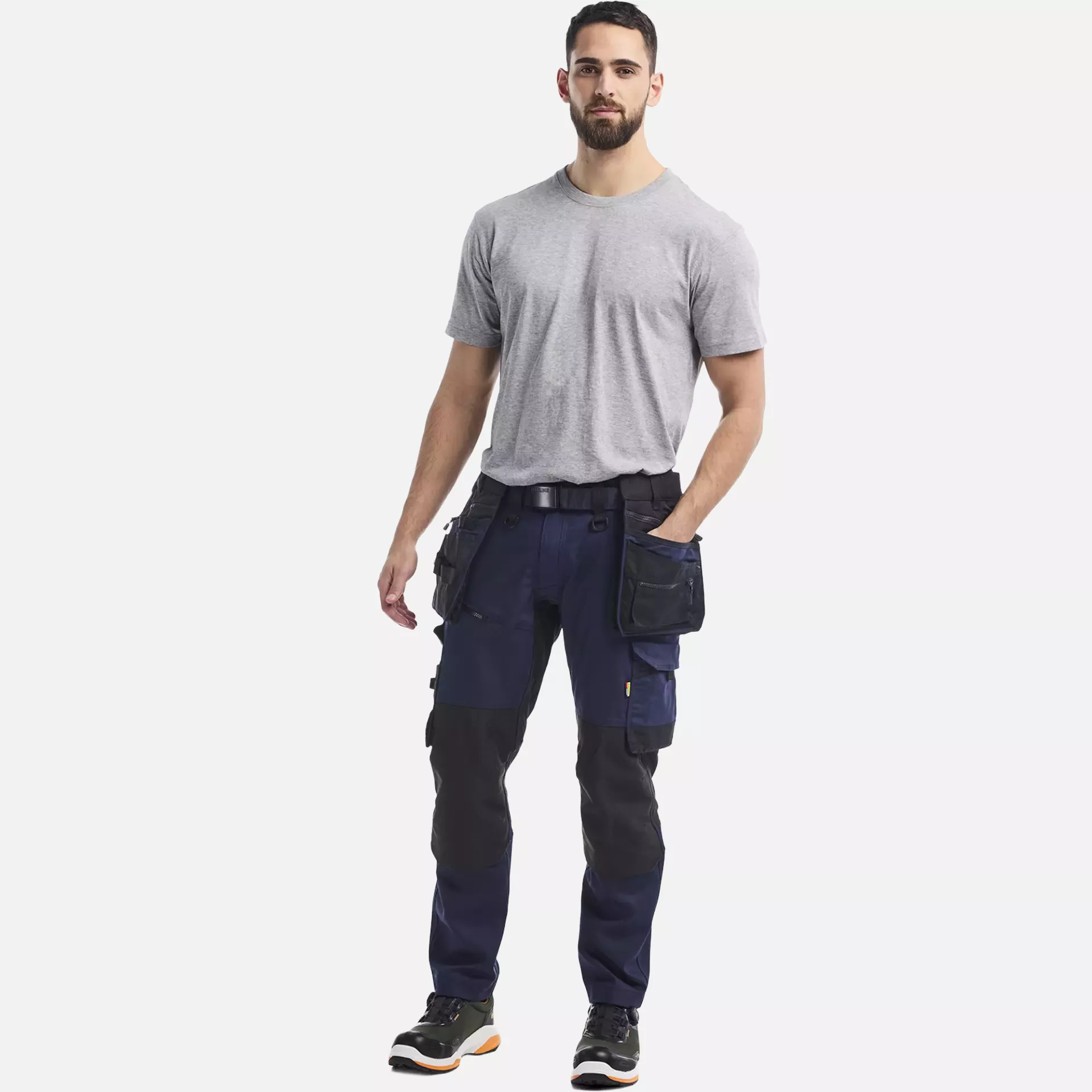 Blaklader 197011498699, STRIKER Stretch Craftsman Work Trousers, Dark Navy/Black, image 5