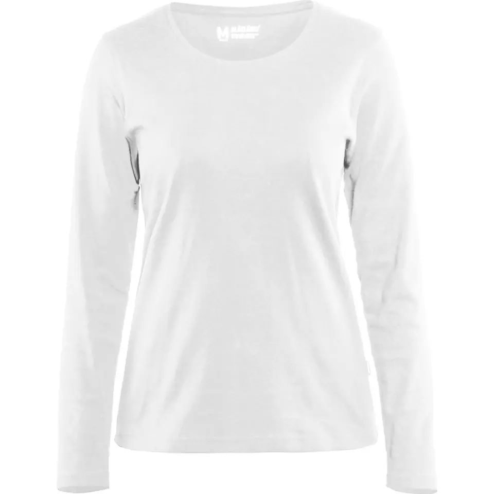 Blaklader 330110321000, Damen Langarm T-Shirt, Weiß, image 1, gallery thumbnail