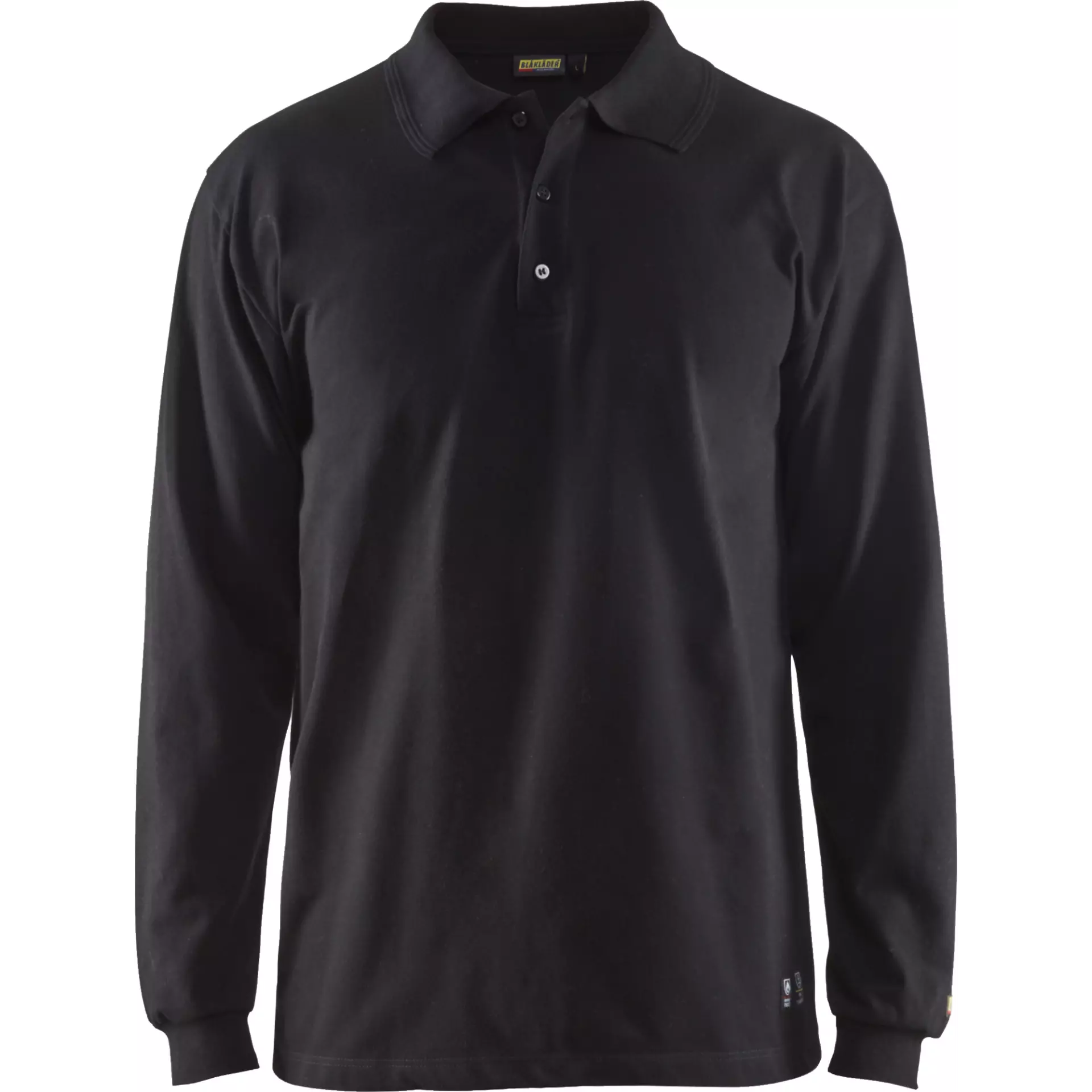 Blaklader 337417419900, Flame Retardant Long Sleeve Polo, Black