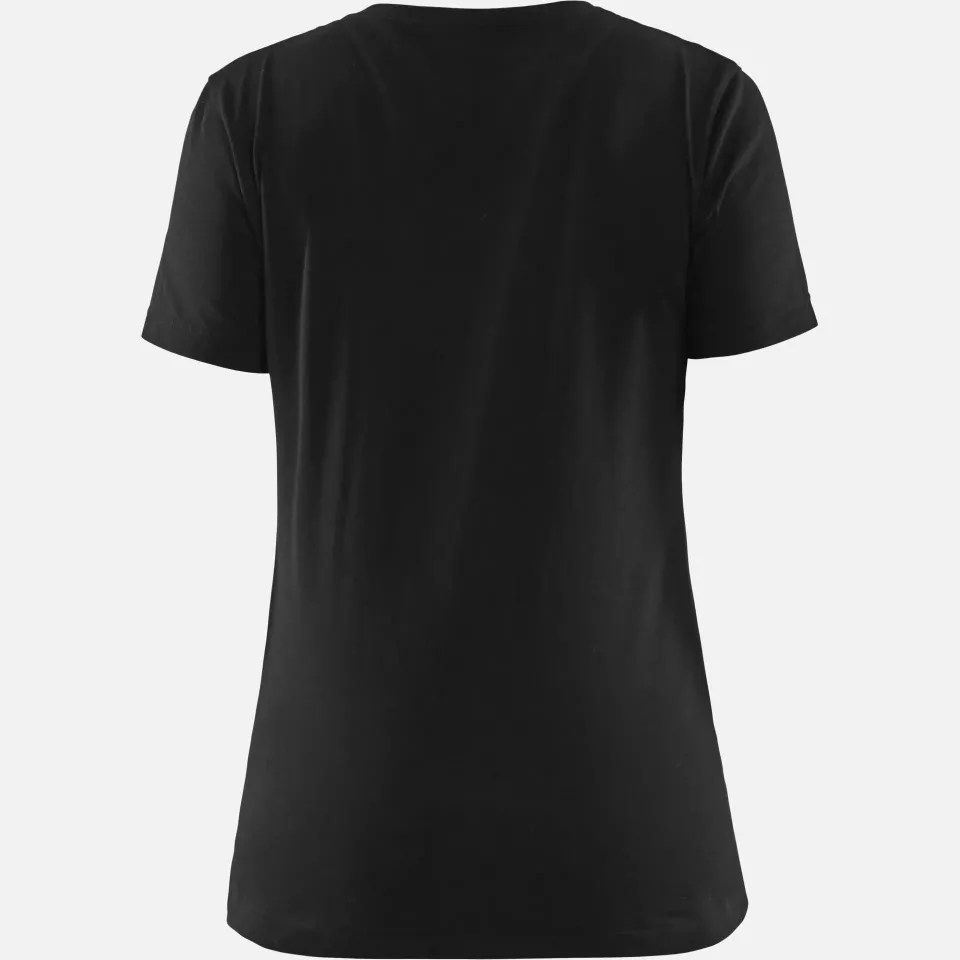 Blaklader 347910429956, Women's T-Shirt, Black/Red, image 4, gallery thumbnail