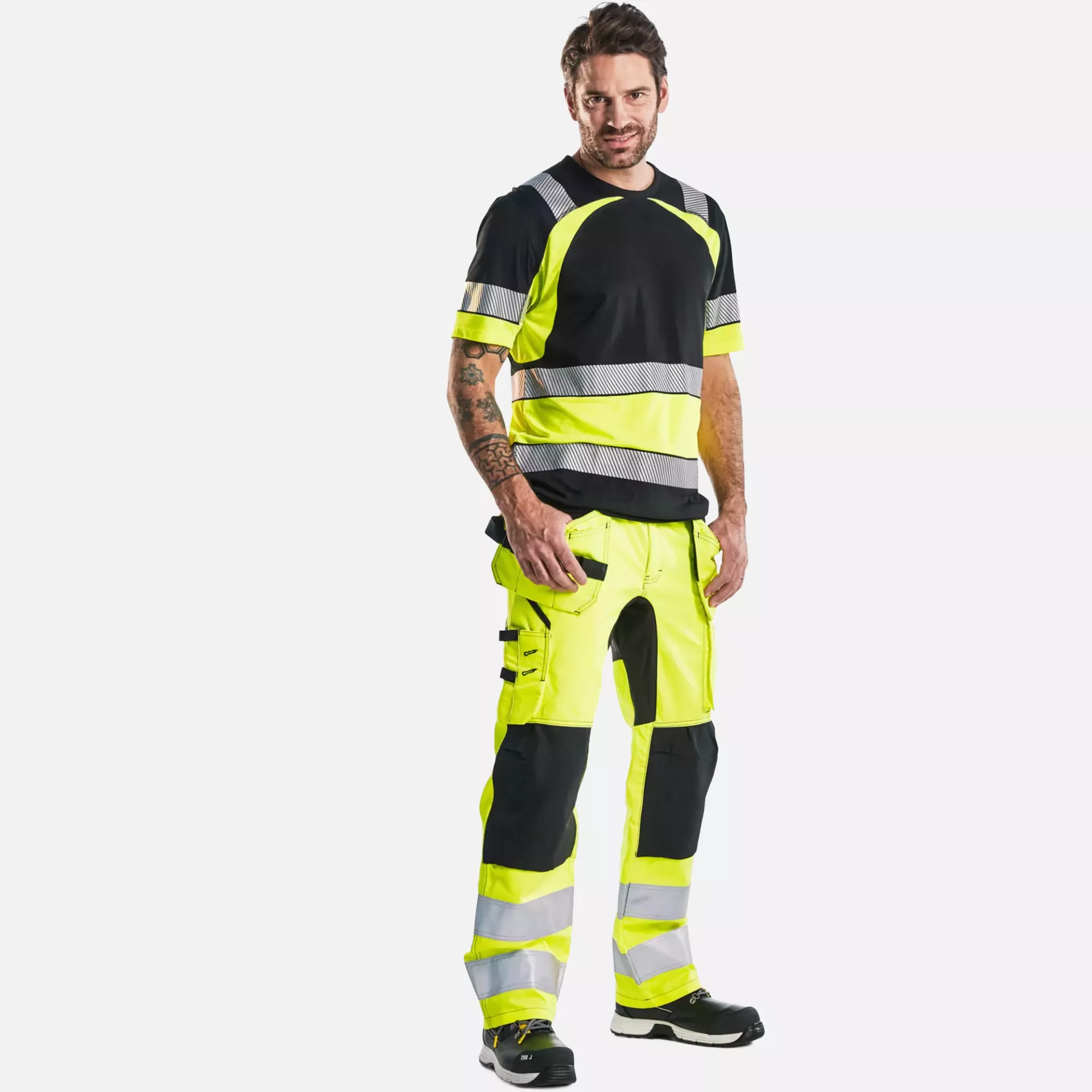 Blaklader 342110309933, High Vis T-Shirt, Schwarz/Gelb, image 5