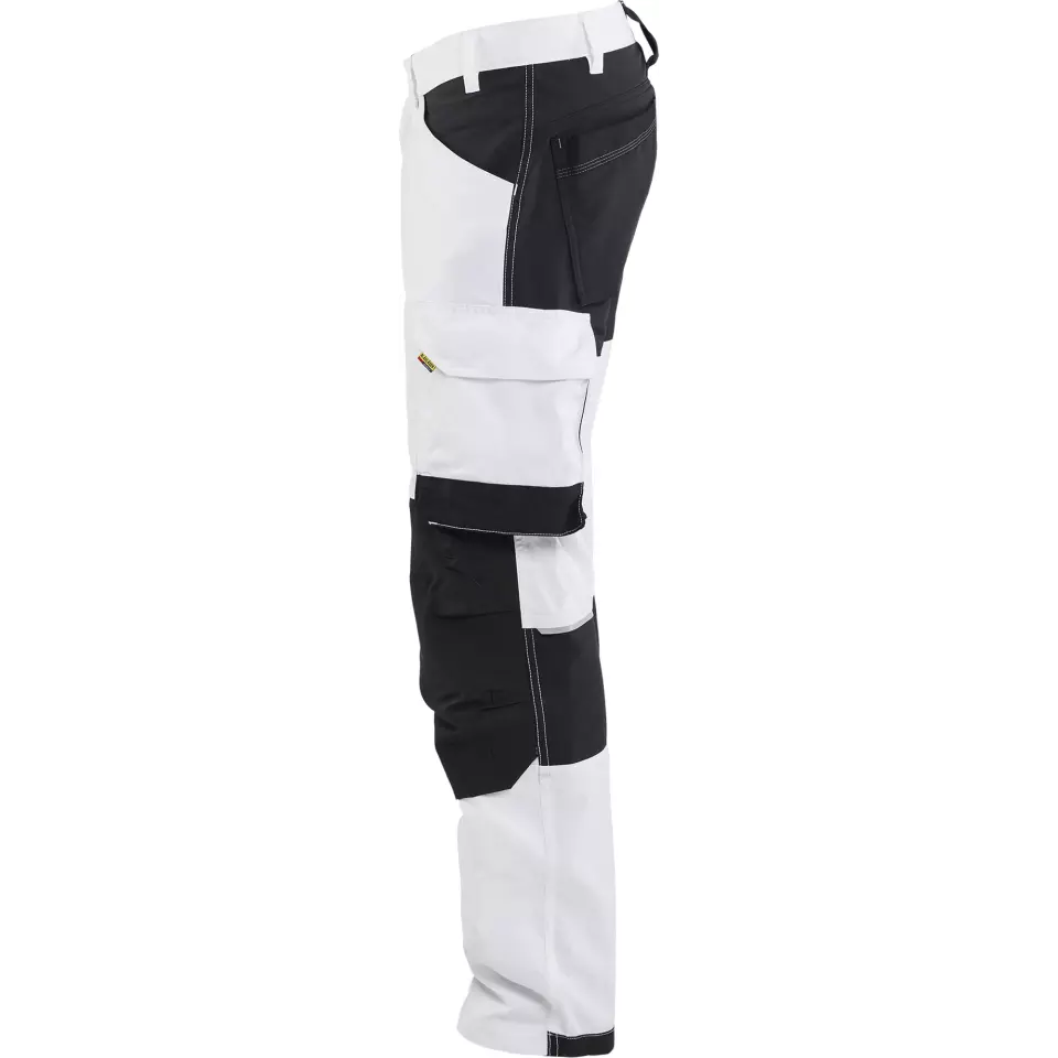 Blåkläder 177118321099, Stretch Malerhose, Weiß/Schwarz, image 3, gallery thumbnail