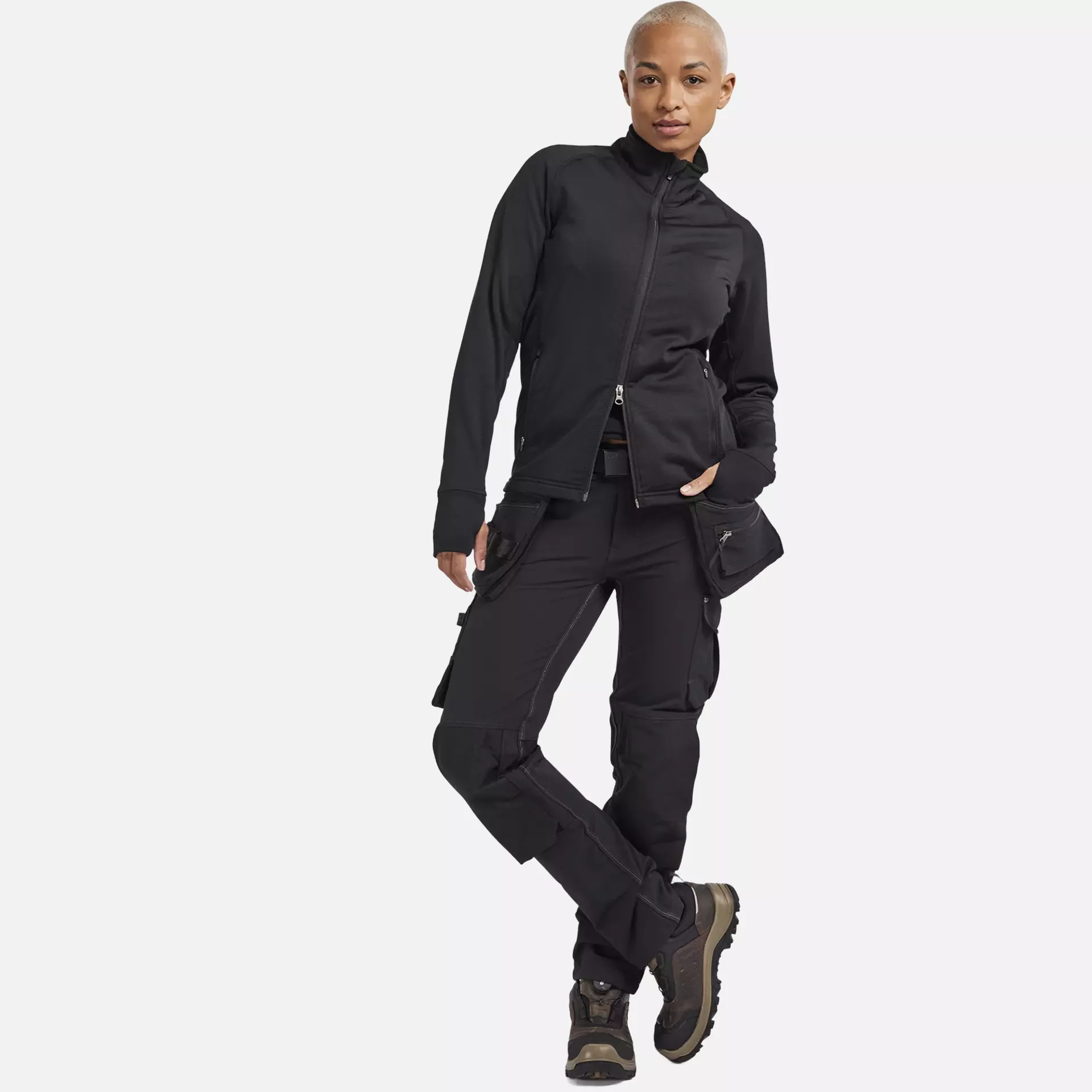 Blaklader 474525399900, STRIKER Women's Fleece Jacket, Black, image 6