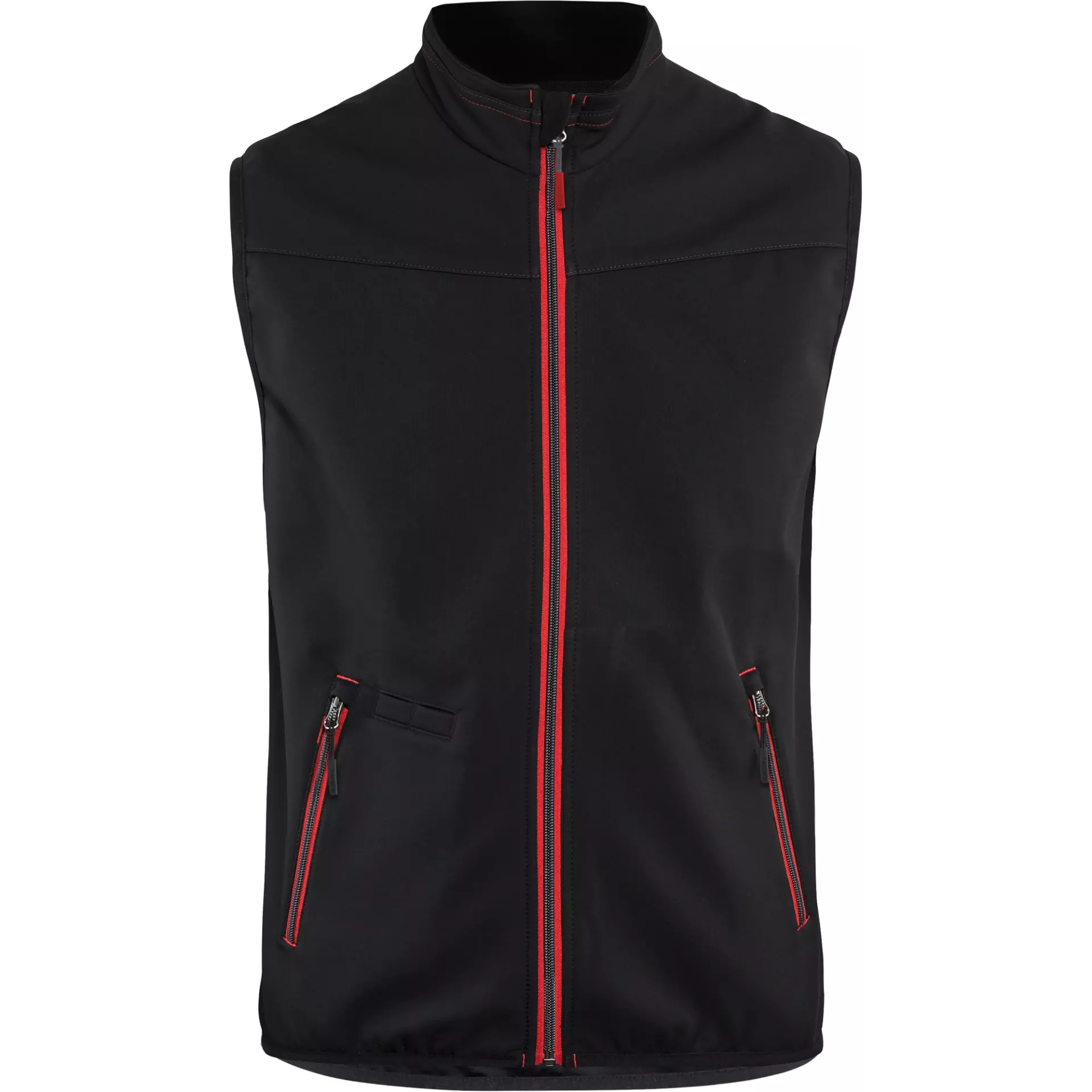 Blaklader 385025169956, Softshell Vest, Black/Red