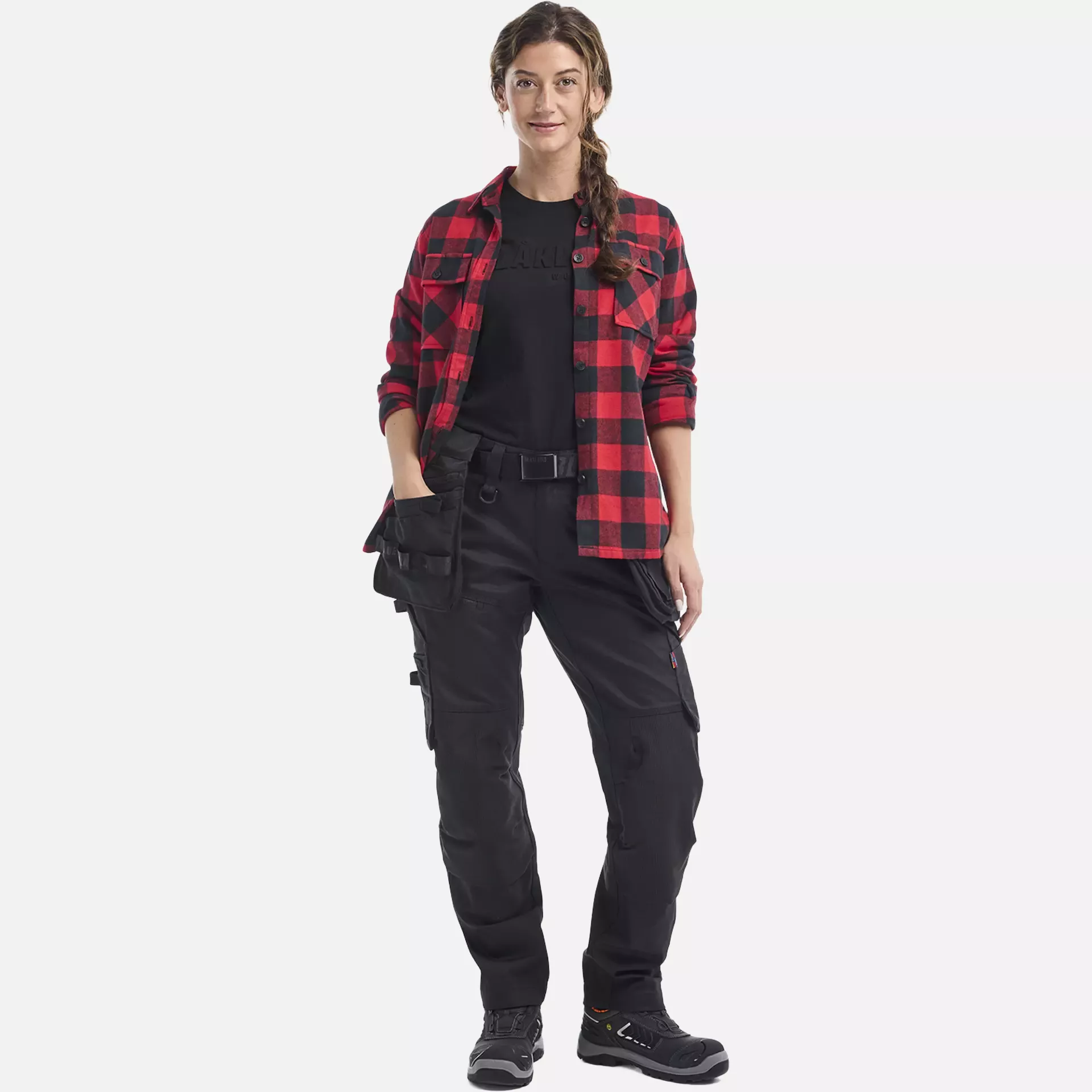 Blaklader 717011499999, STRIKER Ladies Stretch Craftsman Work Trousers, Black/Black, image 12