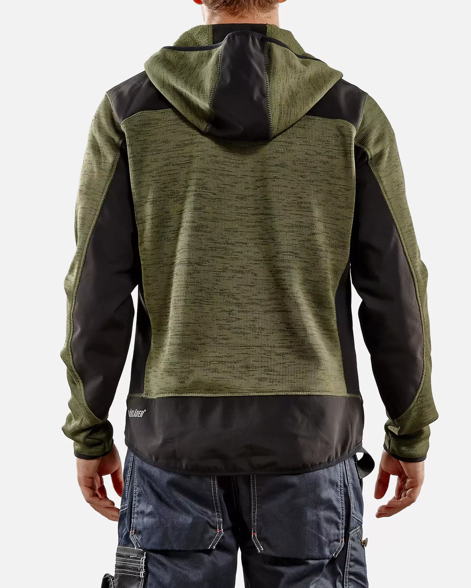 Blaklader 493021174699, Softshell Knit Jacket, Army Green/Black, image 6
