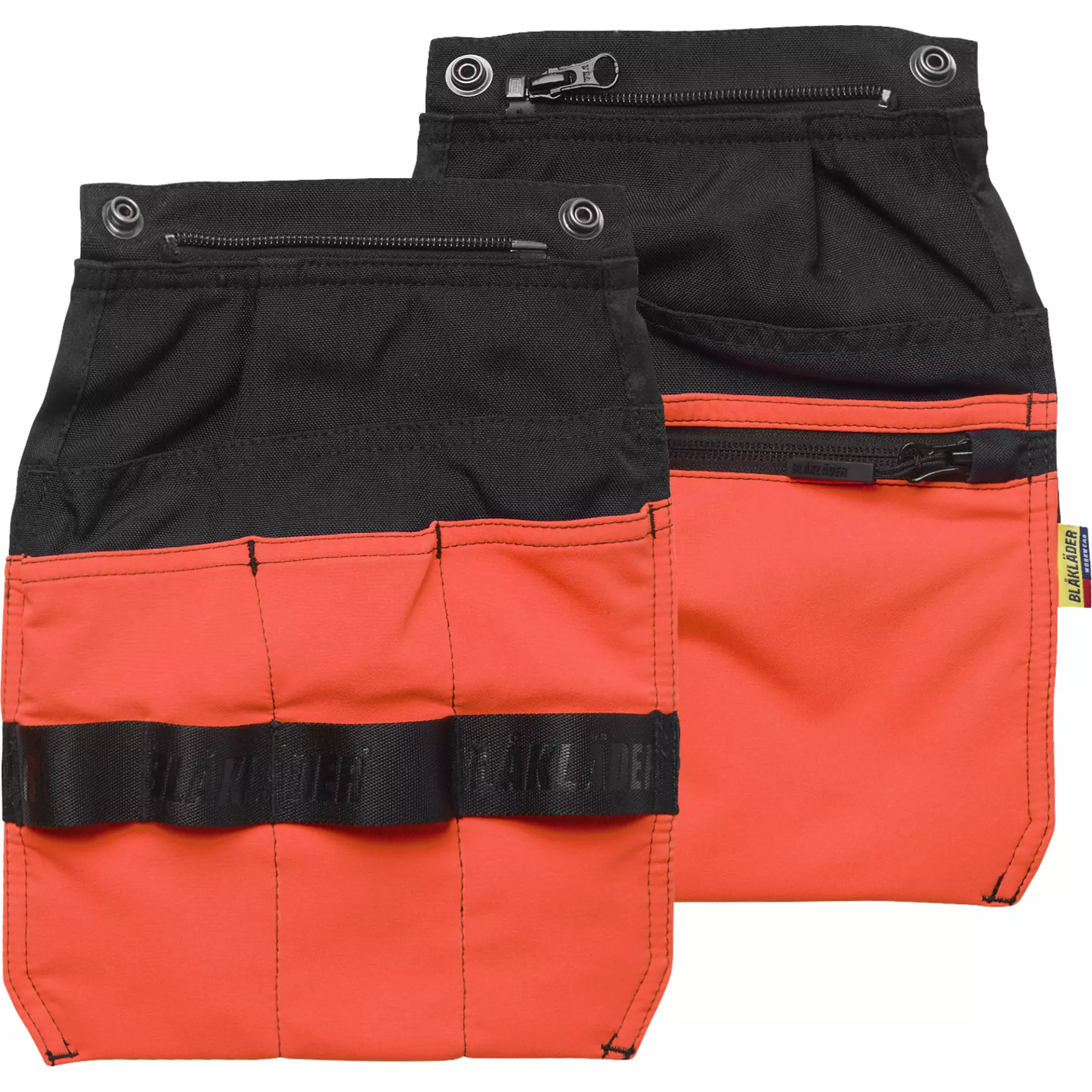Blåkläder 217019489955, Detachable Tool Pouches, Black/High Vis Red, image 1