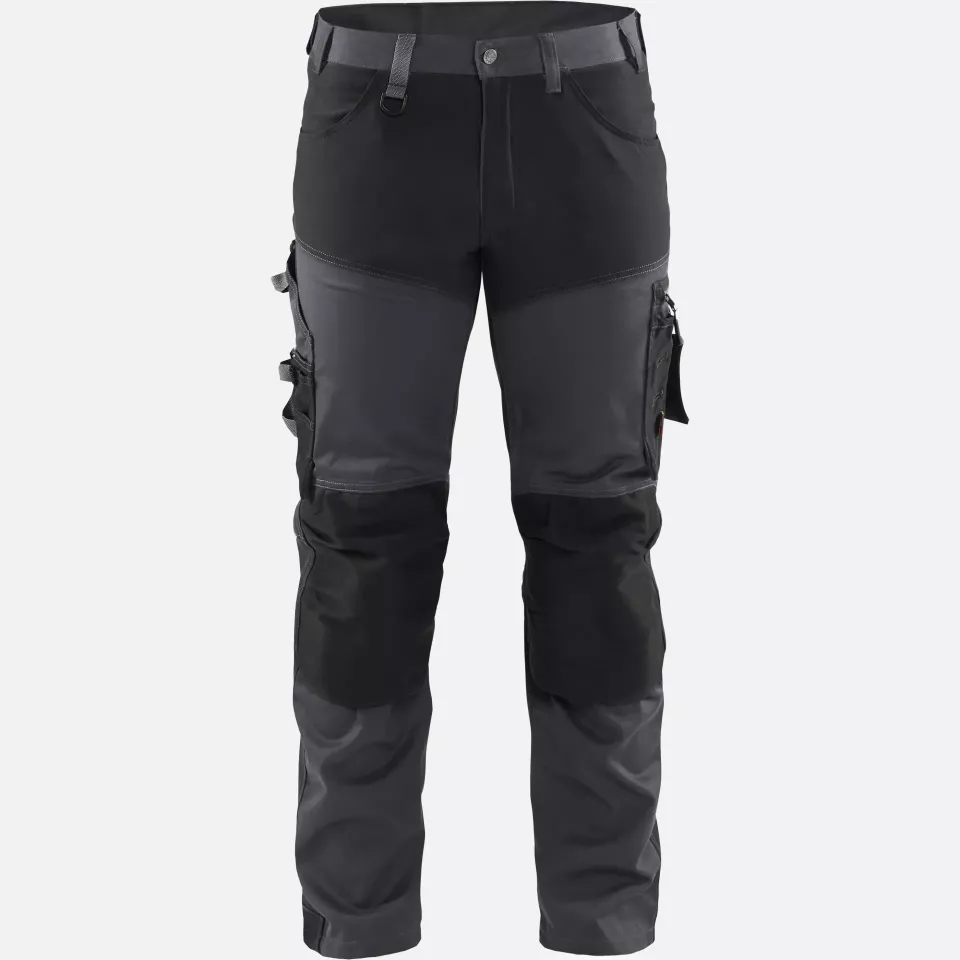 Blaklader 179918609699, Stretch Craftsman Work Trousers, Medium Grey/Black, image 1, gallery thumbnail