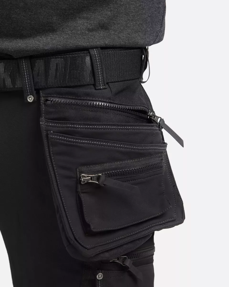 Blaklader 179716449900, 4-Way Stretch Craftsman Pirate Shorts, Black, image 6, gallery thumbnail