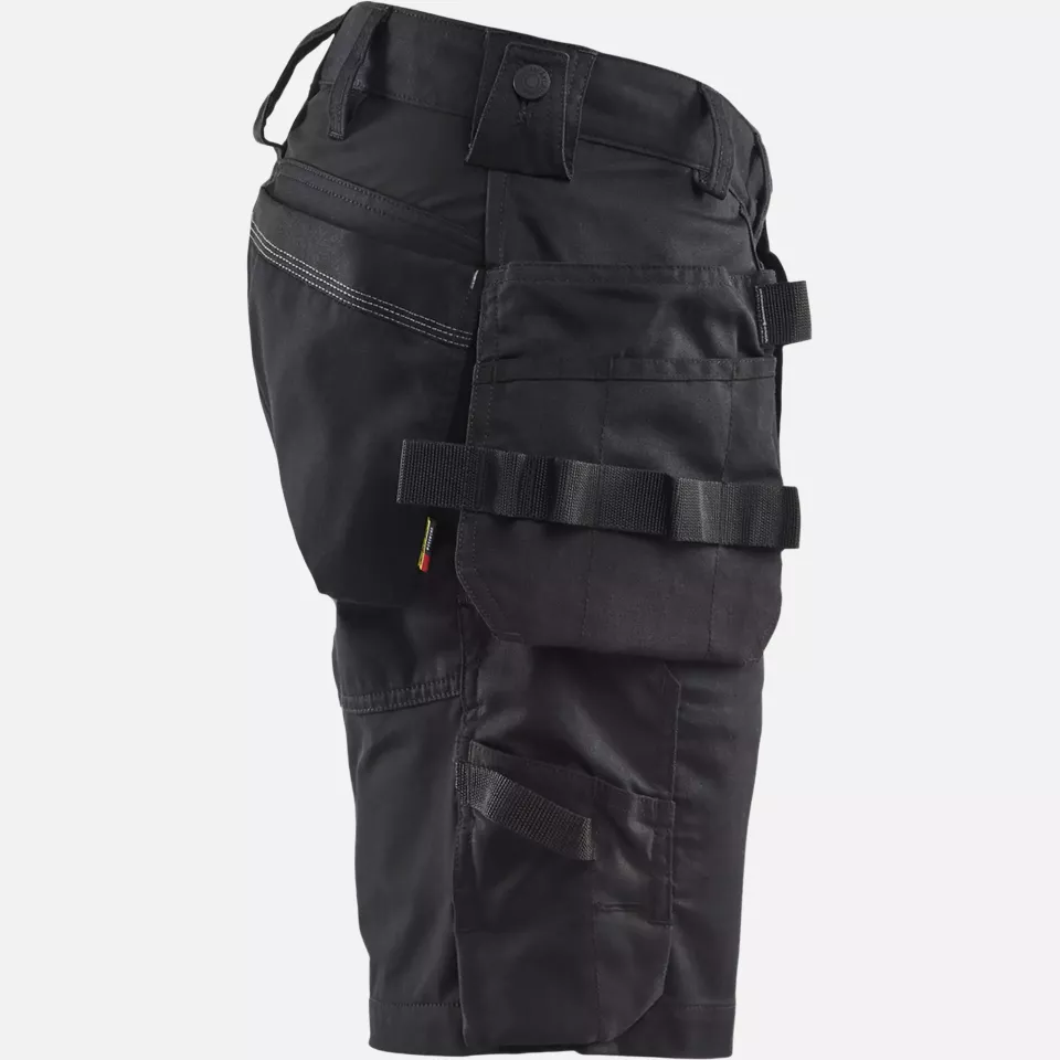 Blaklader 175218329900, Stretch Craftsman Shorts, Black, image 2, gallery thumbnail