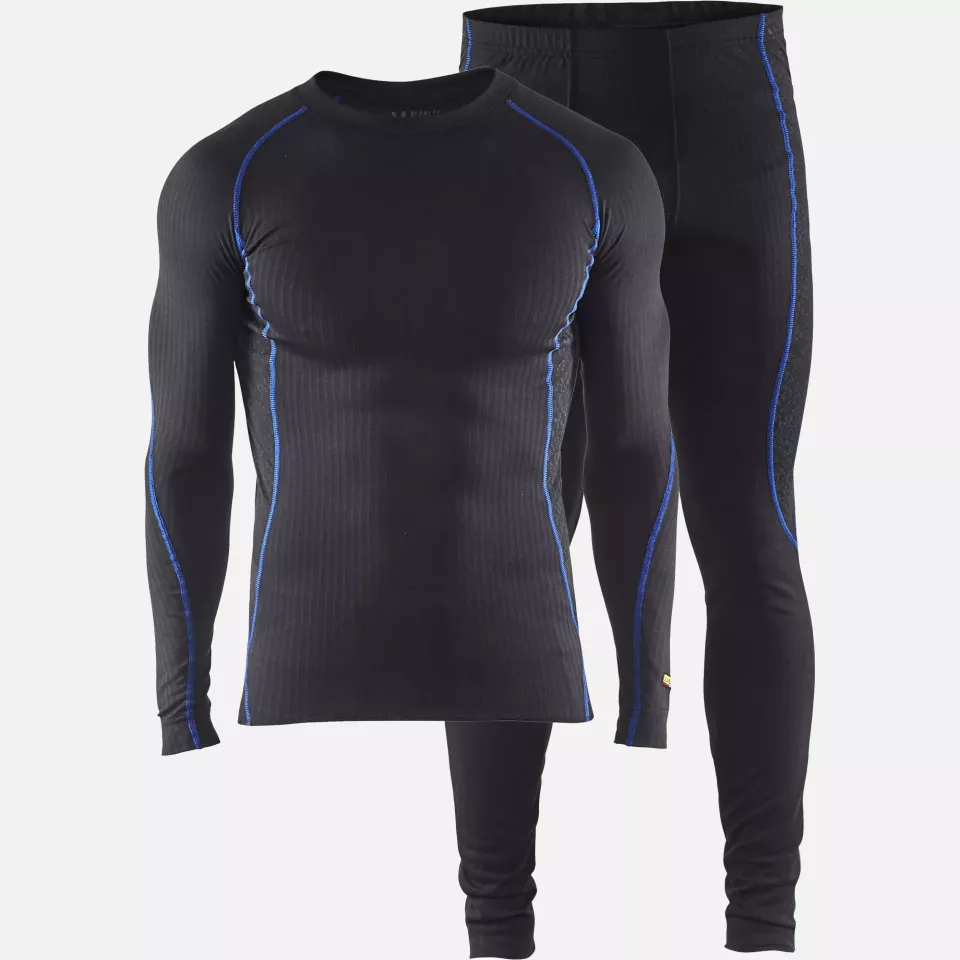 Blaklader 681017079985, LIGHT Underwear Set, Black/Cornflower Blue, image 1, gallery thumbnail