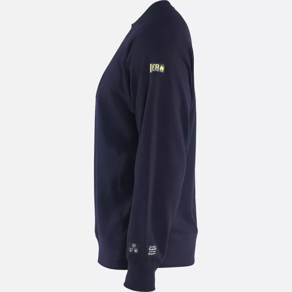 Blaklader 347717628900, Flame Resistant Sweatshirt, Navy, image 3, gallery thumbnail