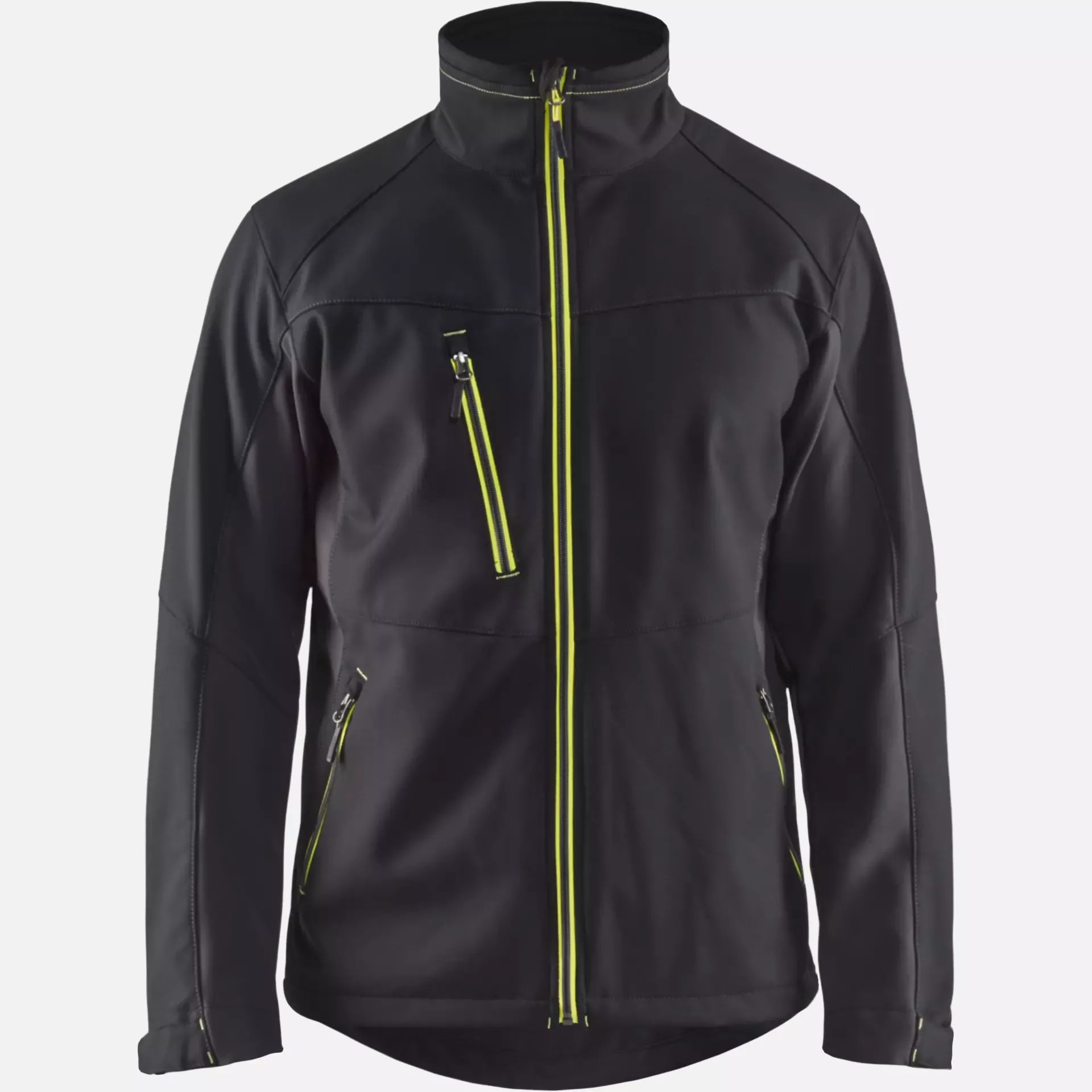 Blaklader 495025169933, Softshell Jacket, Black/Yellow, image 1