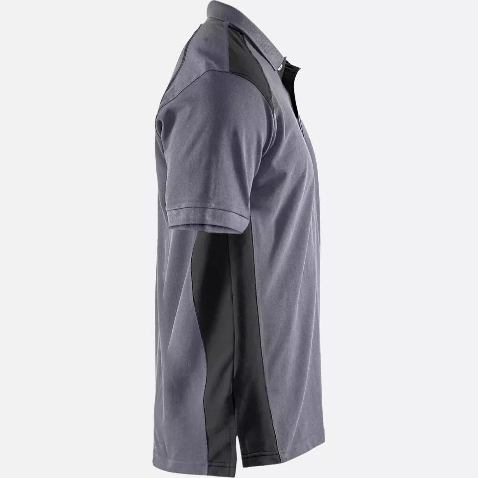 Blaklader 332410509699, Polo Shirt, Medium Grey/Black, image 2, gallery thumbnail