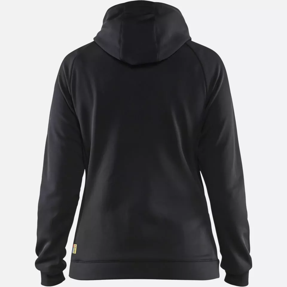 Blaklader 346425269956, Ladies Hybrid Sweatshirt, Black/Red, image 4, gallery thumbnail