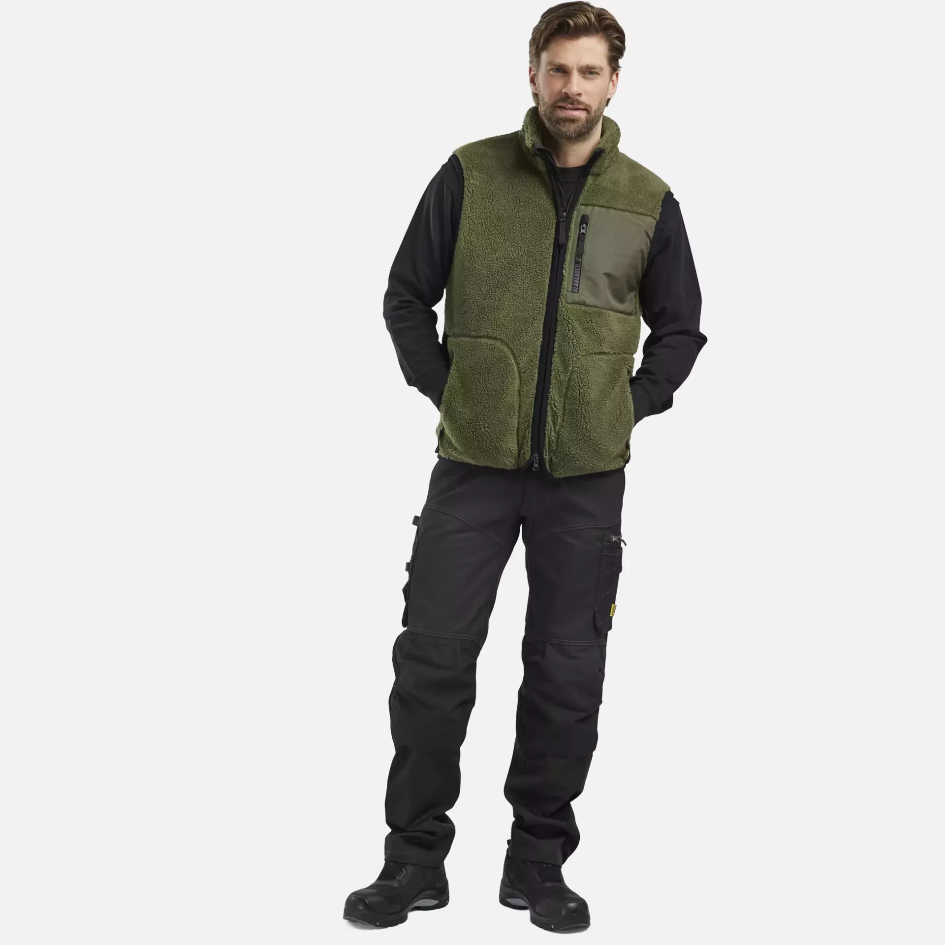 Blaklader 382029554109, Pile Vest, Autumn Green, image 5