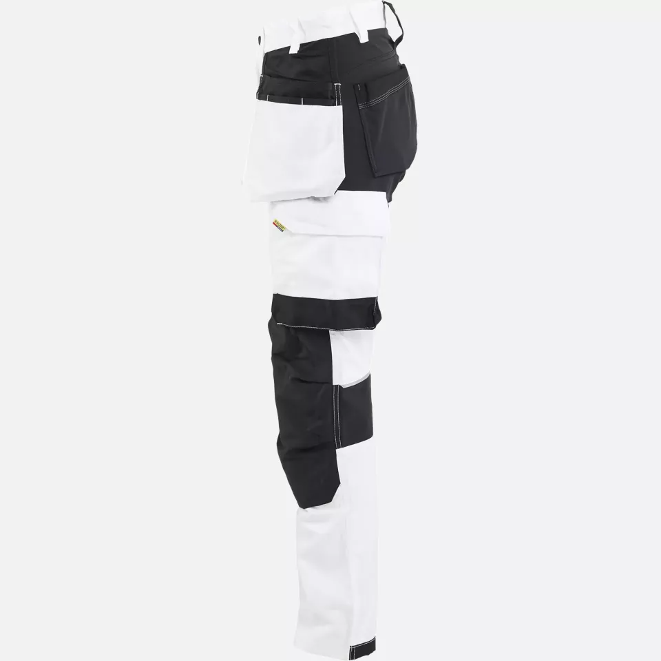 Blaklader 723218321099, Ladies Stretch Painter Trousers, White/Black, image 3, gallery thumbnail
