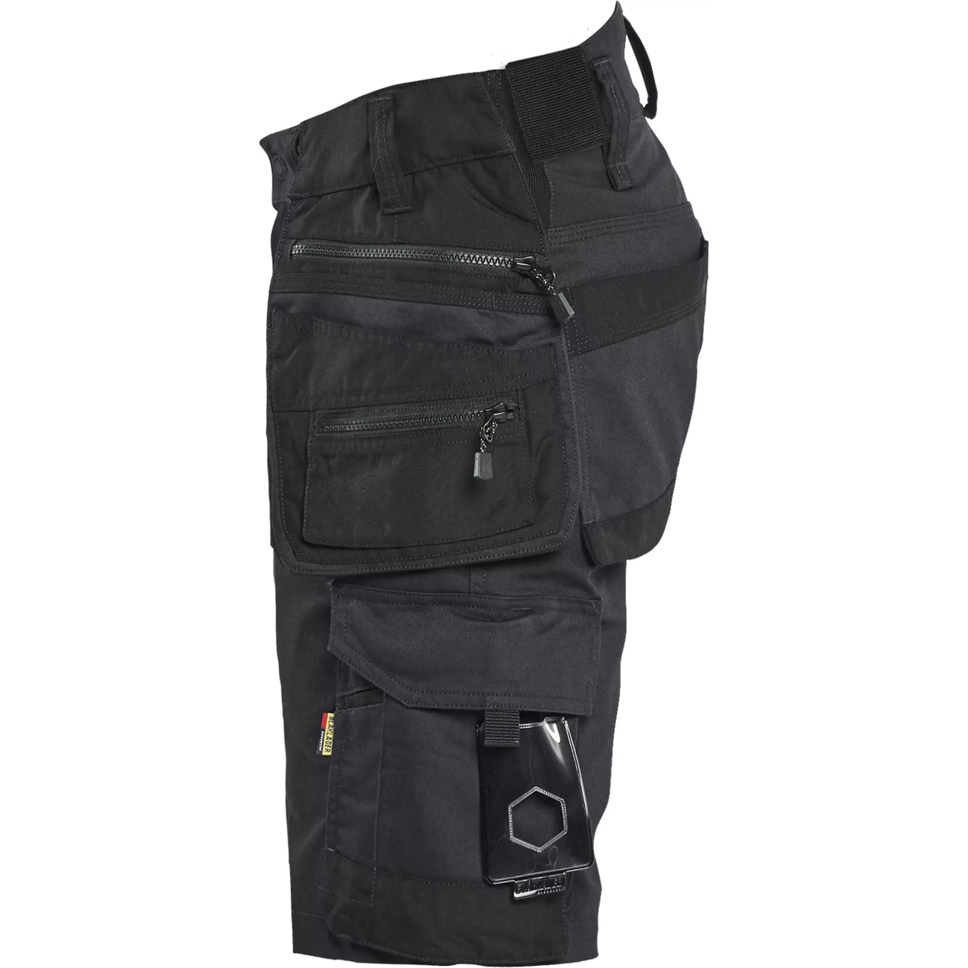 Blaklader 197211499999, STRIKER Stretch Craftsman Shorts, Black/Black, image 3