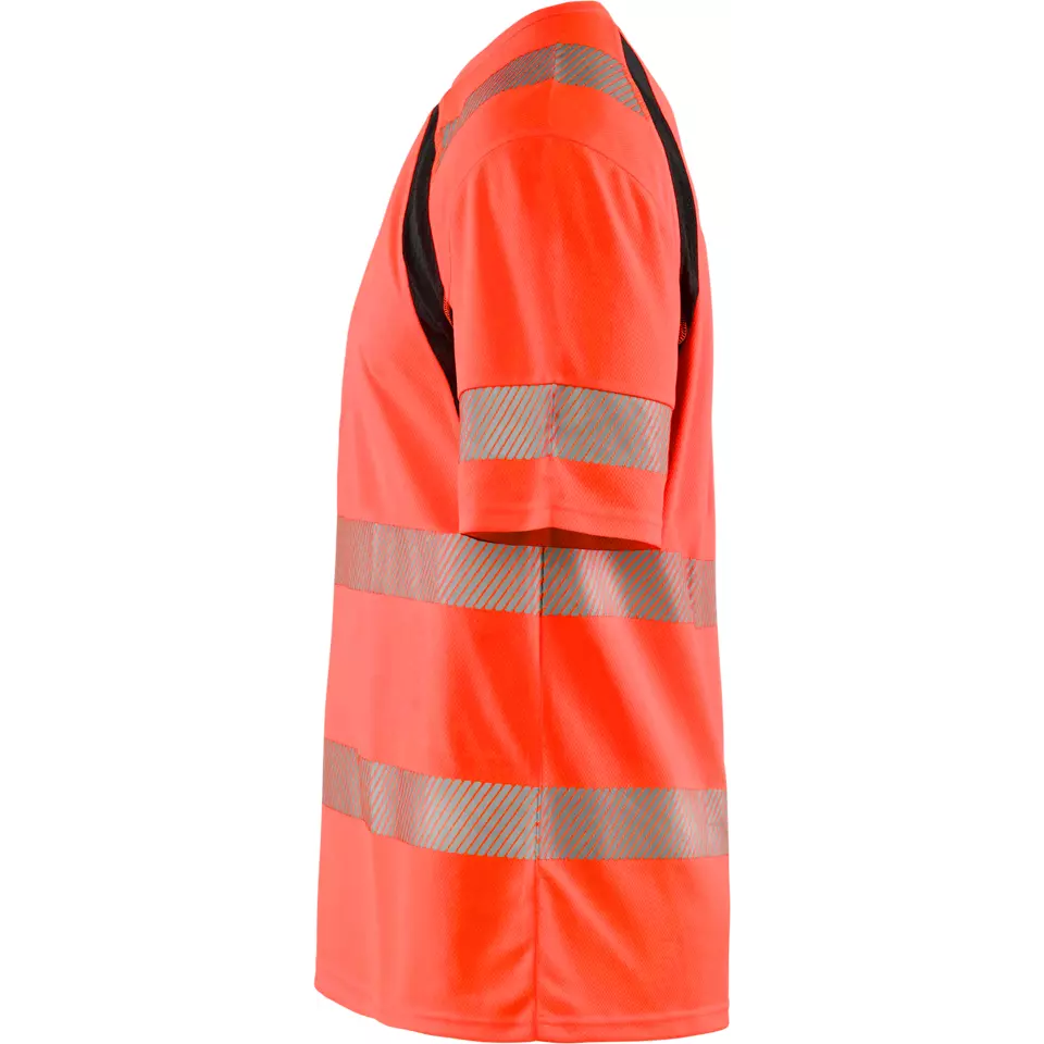 Blåkläder 339710135599, High Vis UV Protection T-Shirt, Red/Black, image 3, gallery thumbnail