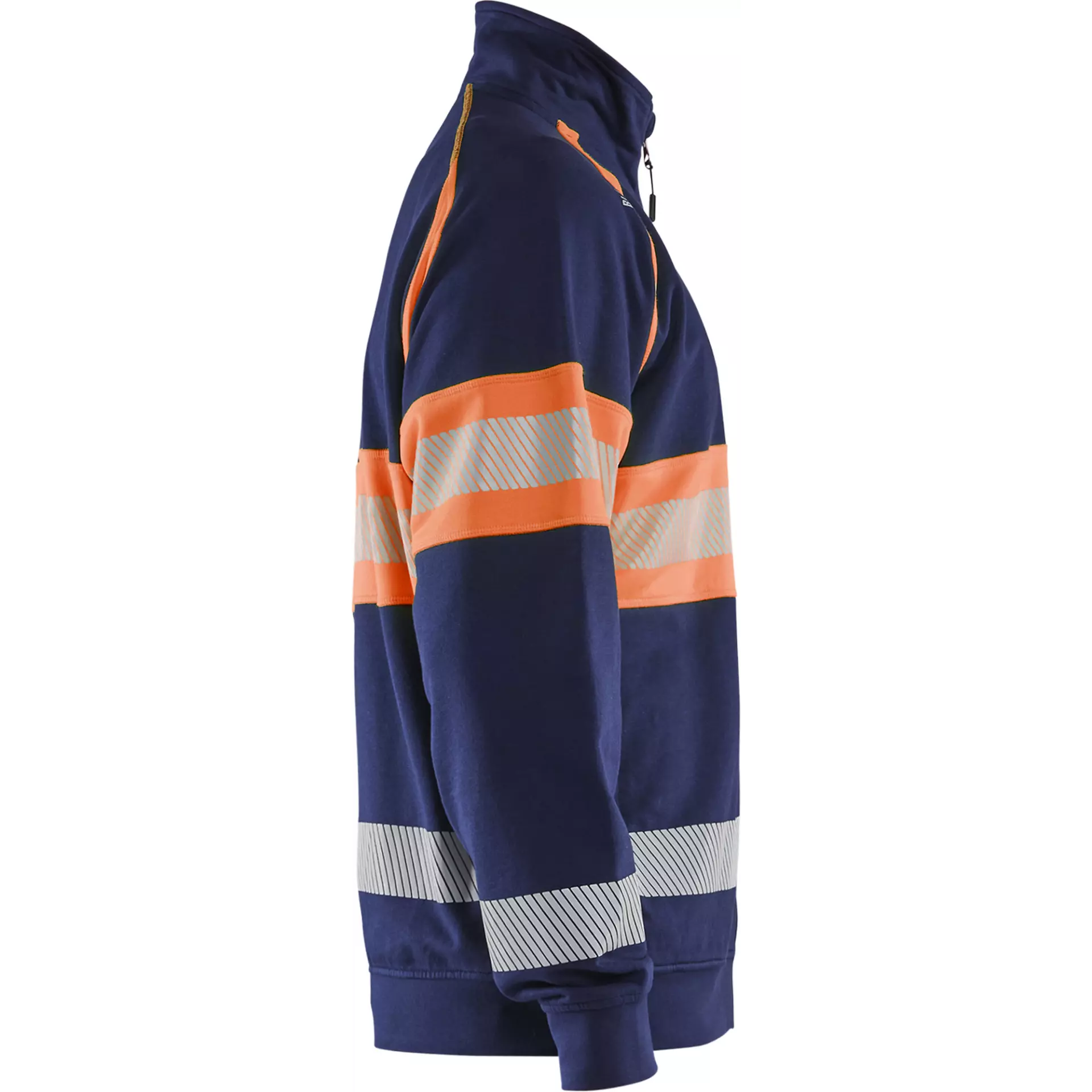 Blaklader 355111588953, High Vis Sweat Jacket, Navy Blue/Orange, image 2