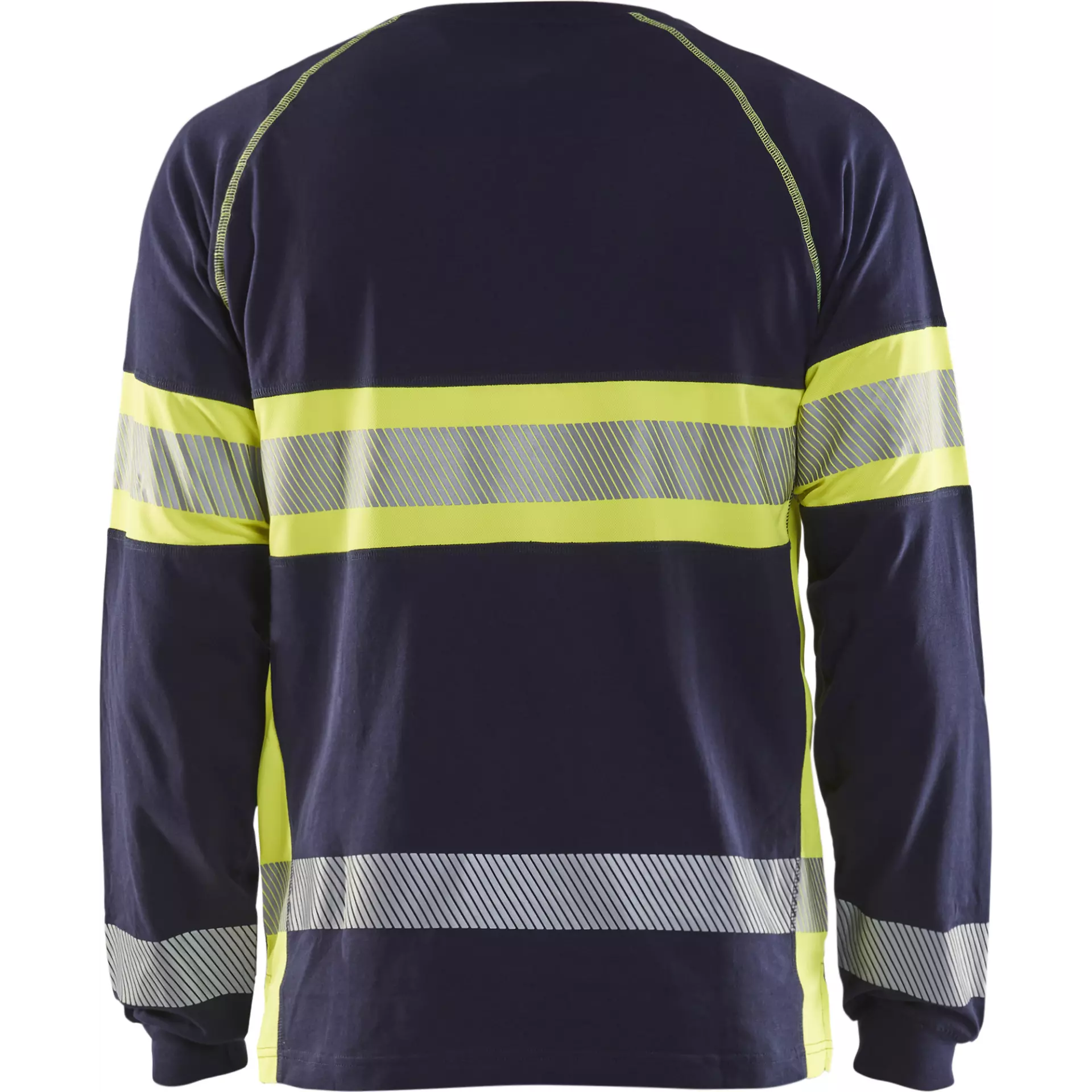 Blaklader 351010308833, High Vis Long Sleeve Shirt, Navy Blue/Yellow, image 4