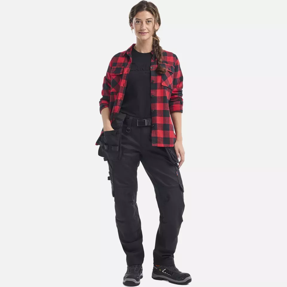 Blaklader 717011499999, STRIKER Ladies Stretch Craftsman Work Trousers, Black/Black, image 12, gallery thumbnail