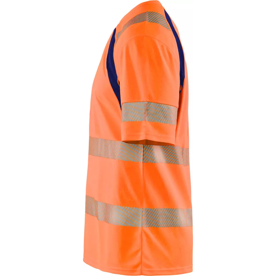 Blåkläder 339710135389, High Vis UV Schutz T-Shirt, Orange/Marineblau, image 3, gallery thumbnail