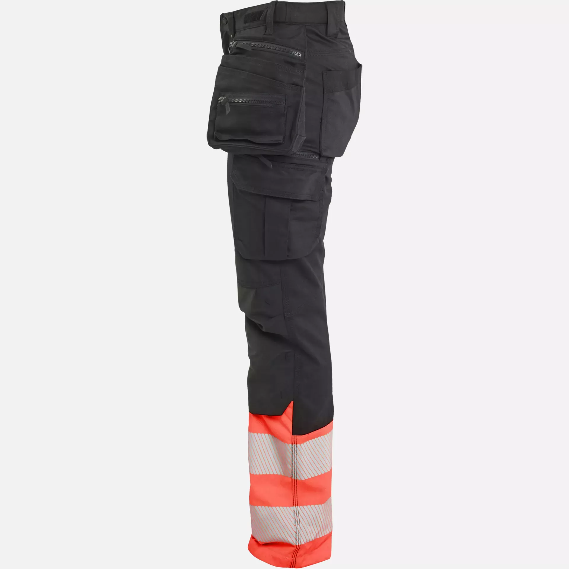 Blaklader 703011499955, High Vis Ladies Stretch Trousers, Black/High Vis Red, image 3