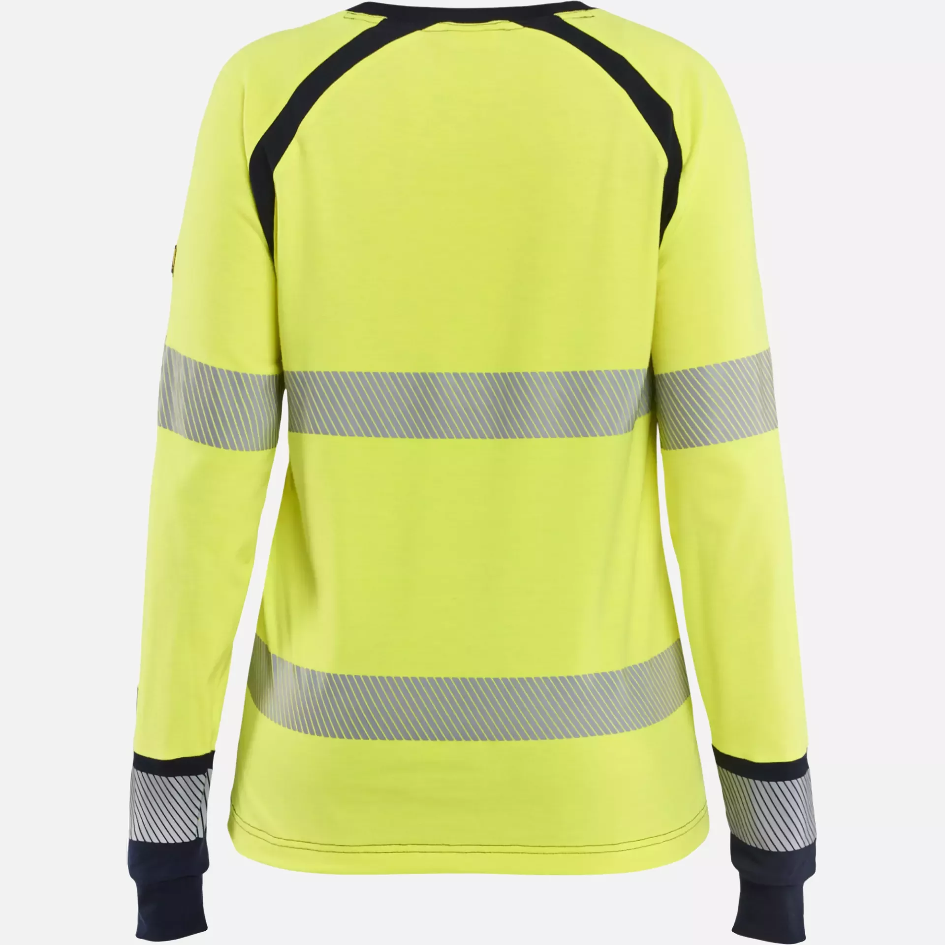 Blaklader 343717373389, Damen Multinorm Langarm Shirt, Gelb/Marineblau, image 4