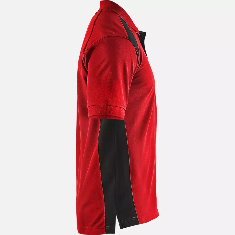 Blaklader 332410505699, Polo Shirt, Red/Black, image 2, gallery thumbnail
