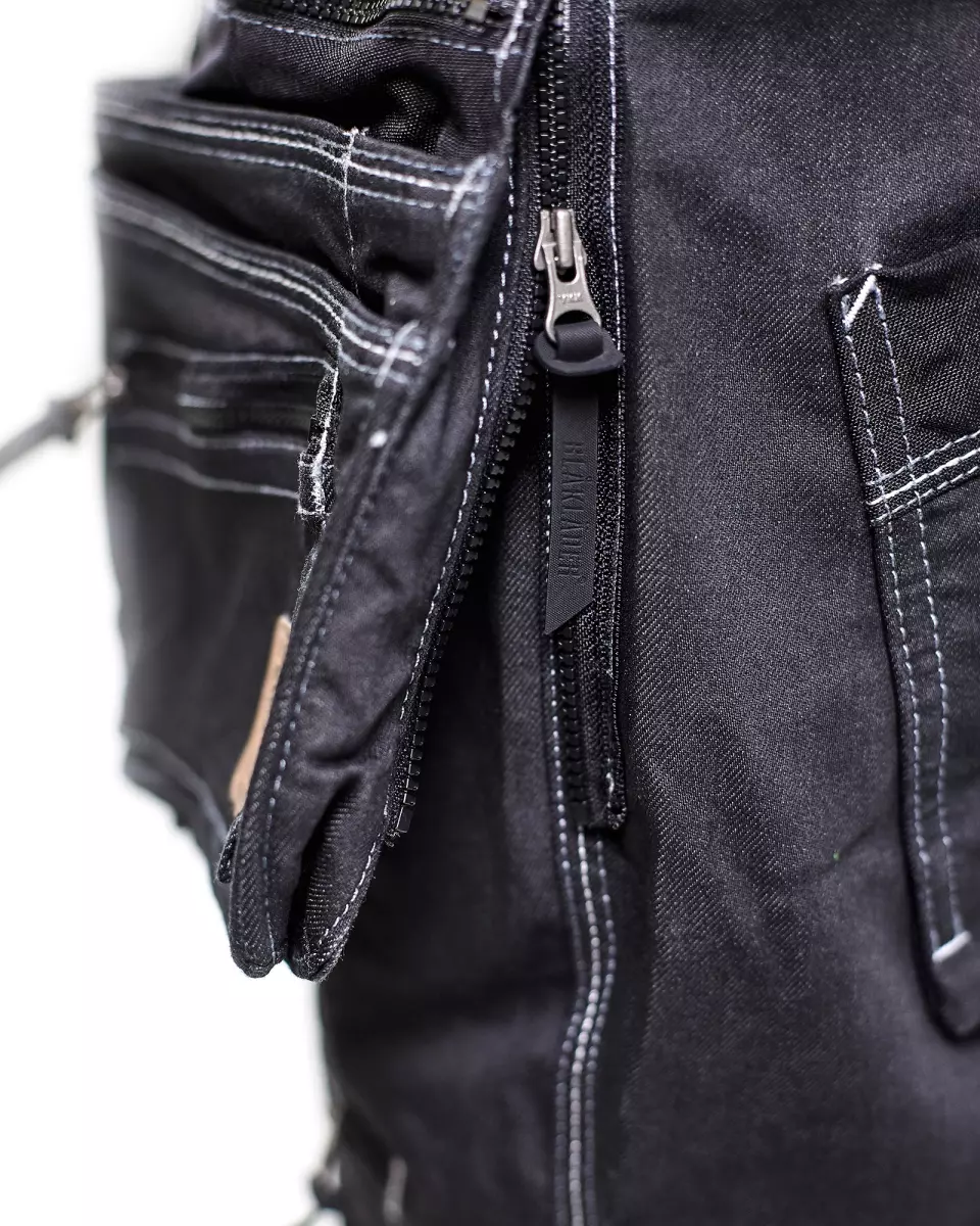 Blåkläder 199911419900, X1900 Stretch Craftsman Work Trousers, Black, image 6, gallery thumbnail