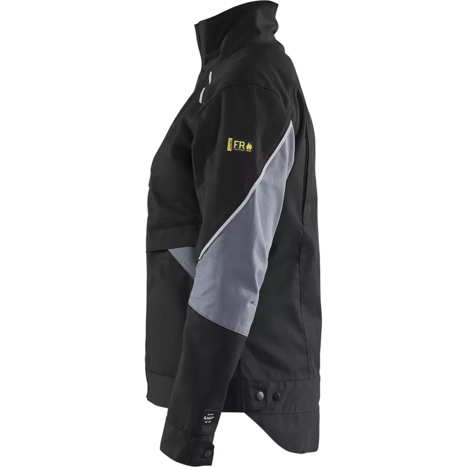 Blåkläder 407115169994, Ladies Flame Resistant Jacket, Black/Grey, image 3, gallery thumbnail