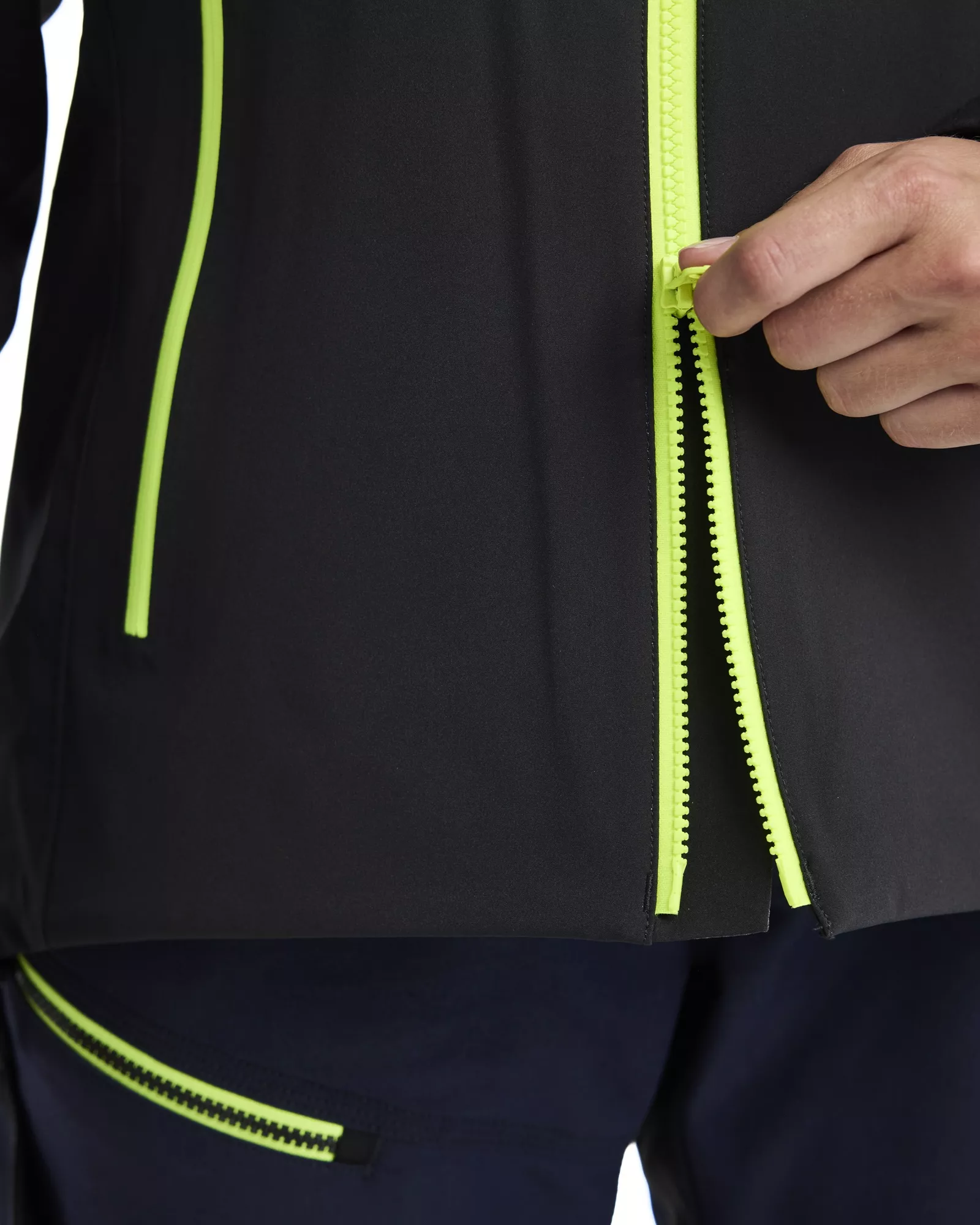 Blaklader 470819168633, Striker Ladies Stretch Shell Jacket, Dark Navy/High Vis Yellow, image 8