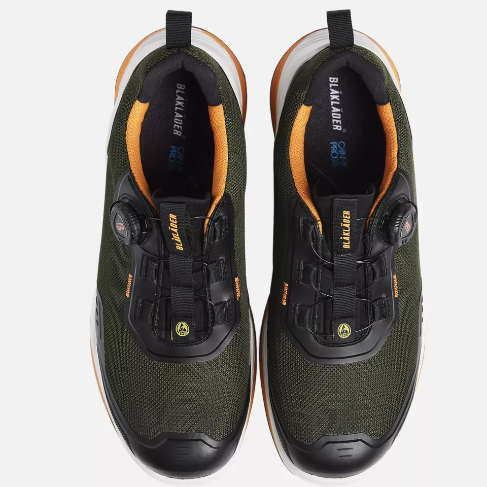 Blaklader 248600004240, STRIKER Safety Shoe, Forest Green/Rust, image 2, gallery thumbnail