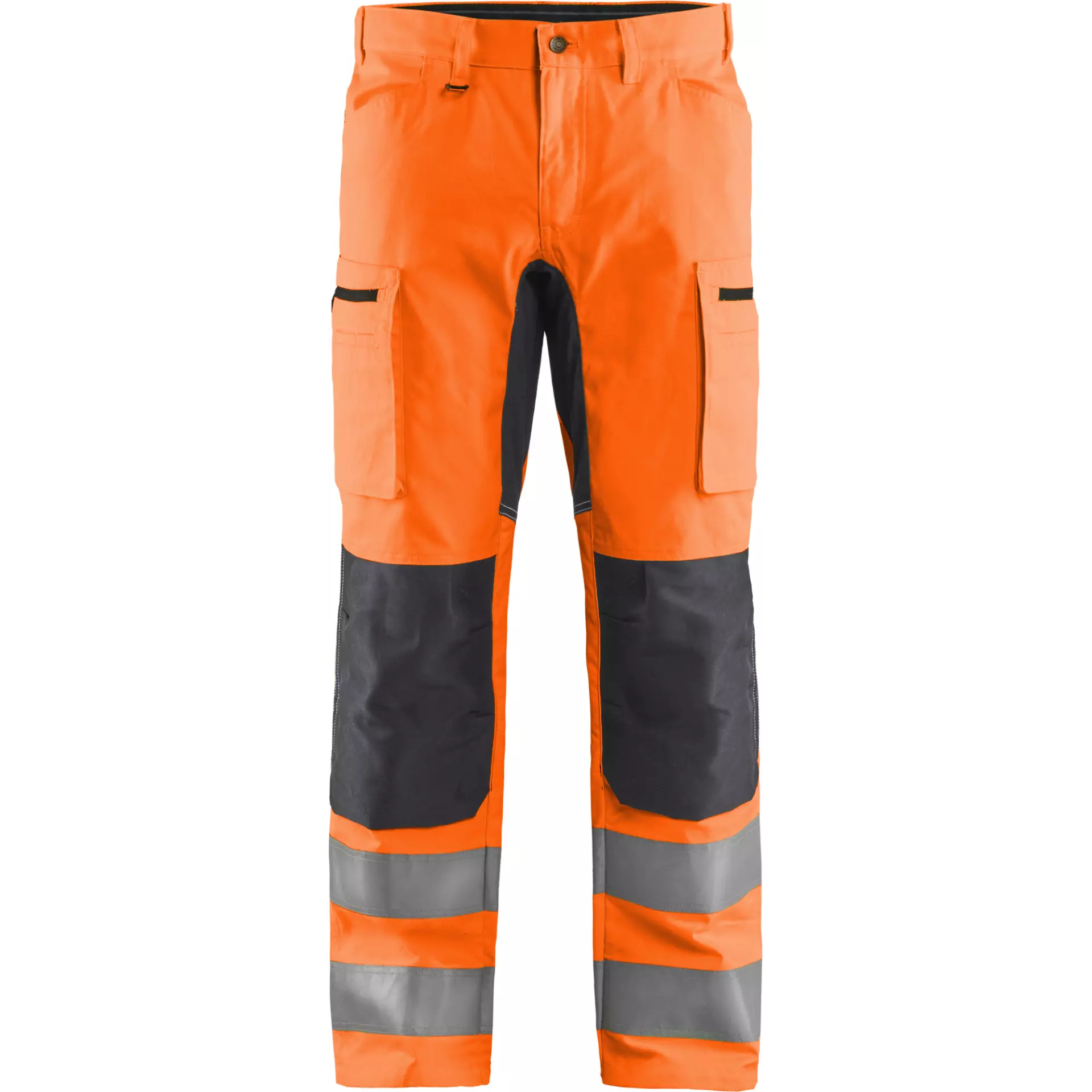 Blåkläder 158518115396, High Vis Stretch Work Pants, Orange/Medium Grey