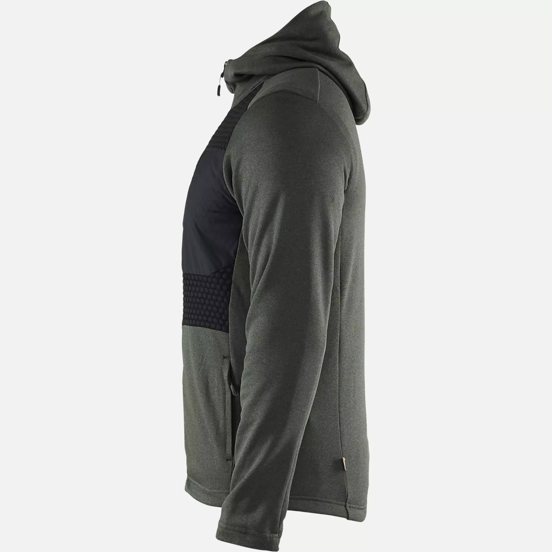Blaklader 354025334199, Hooded Sweatshirt with Zipper, Autumn Green/Black, image 3