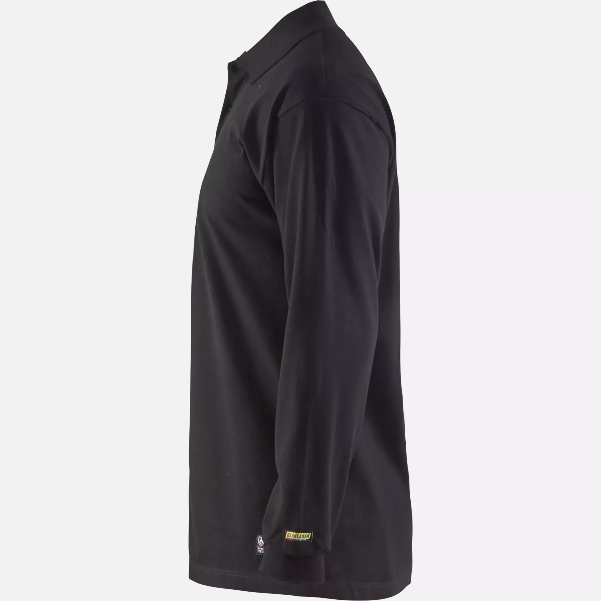 Blaklader 337417419900, Flammschutz Langarm-Polo, Schwarz, image 3