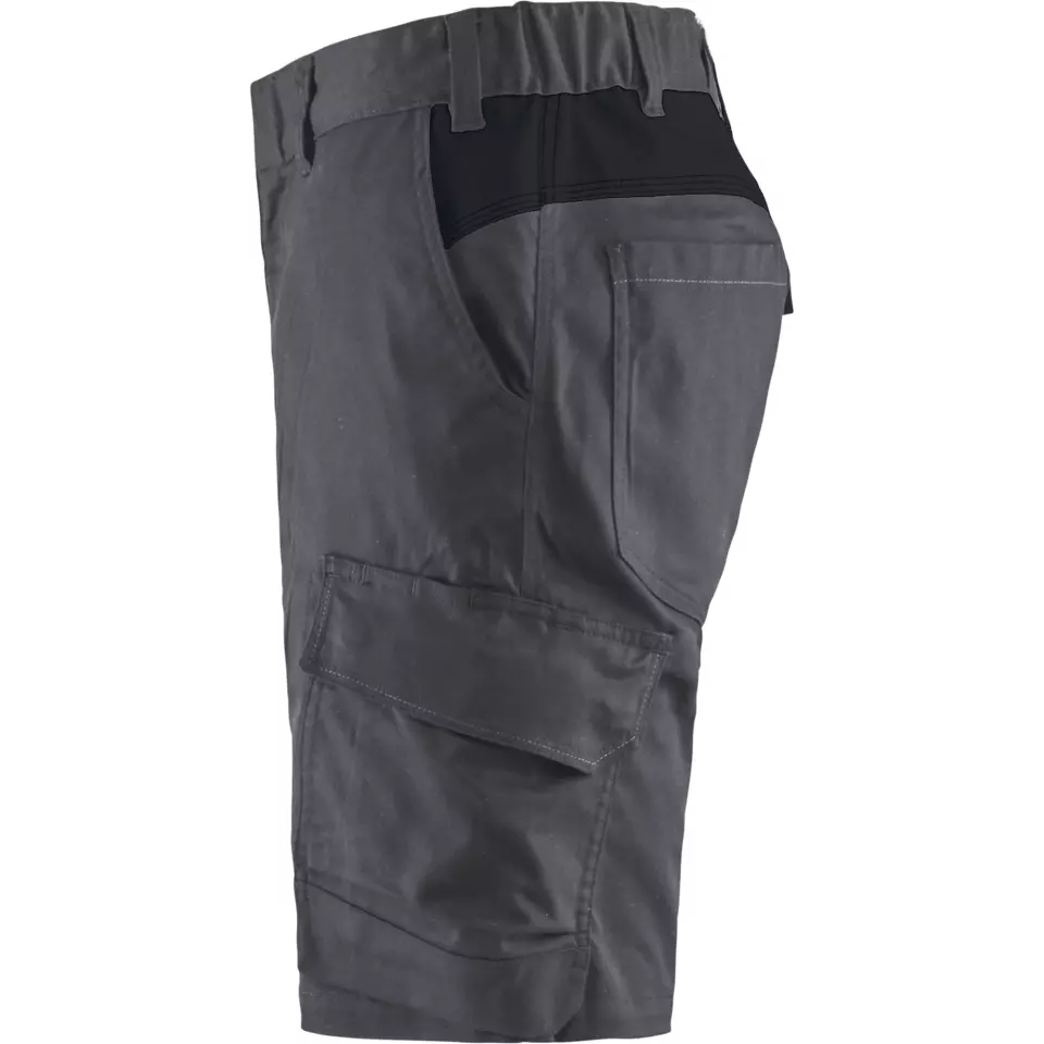 Blaklader 144618329699, Industry Stretch Shorts, Medium Grey/Black, image 3, gallery thumbnail