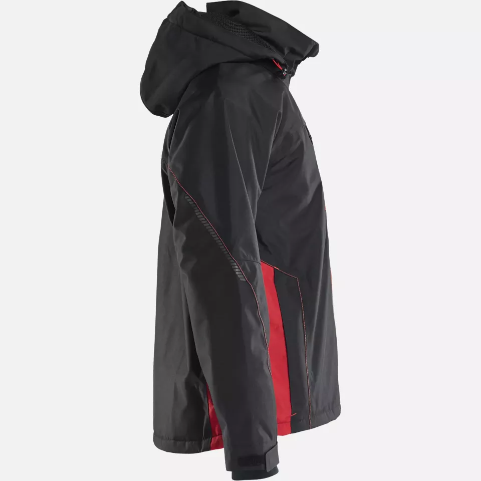Blaklader 489019779956, Lined Lightweight Winter Jacket, Black/Red, image 2, gallery thumbnail