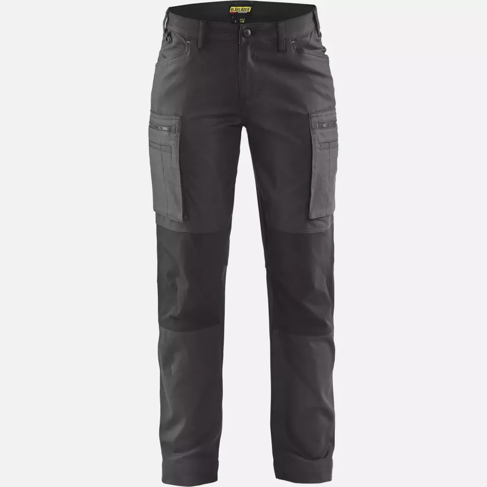Blaklader 715911469899, Women's Stretch Work Trousers, Dark Grey/Black, image 1, gallery thumbnail