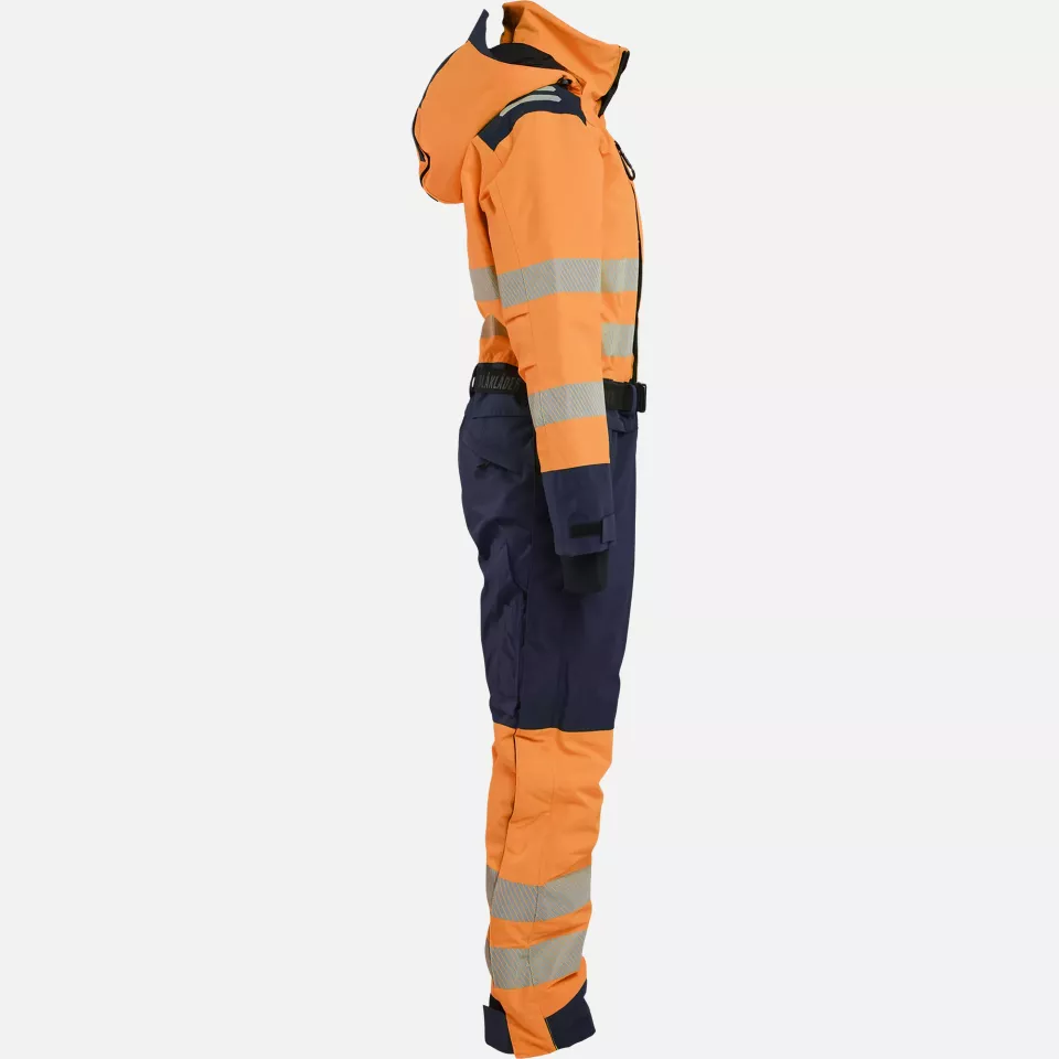 Blaklader 672619775389, Ladies Hi-Vis Winter Coverall, Hi-Vis Orange/Navy, image 2, gallery thumbnail