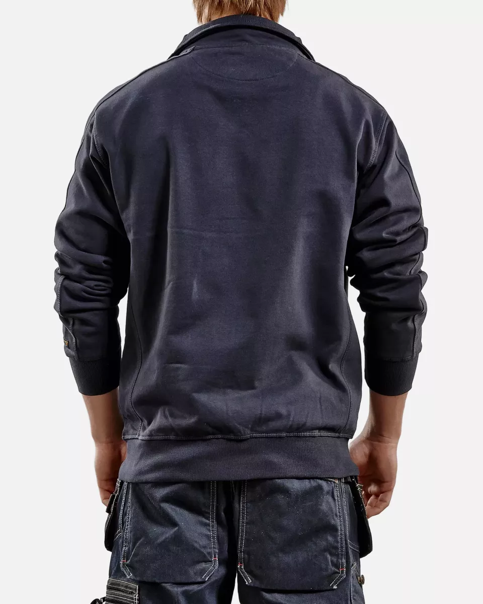 Blaklader 334910488600, Zip Sweatshirt, Dark Navy, image 5, gallery thumbnail